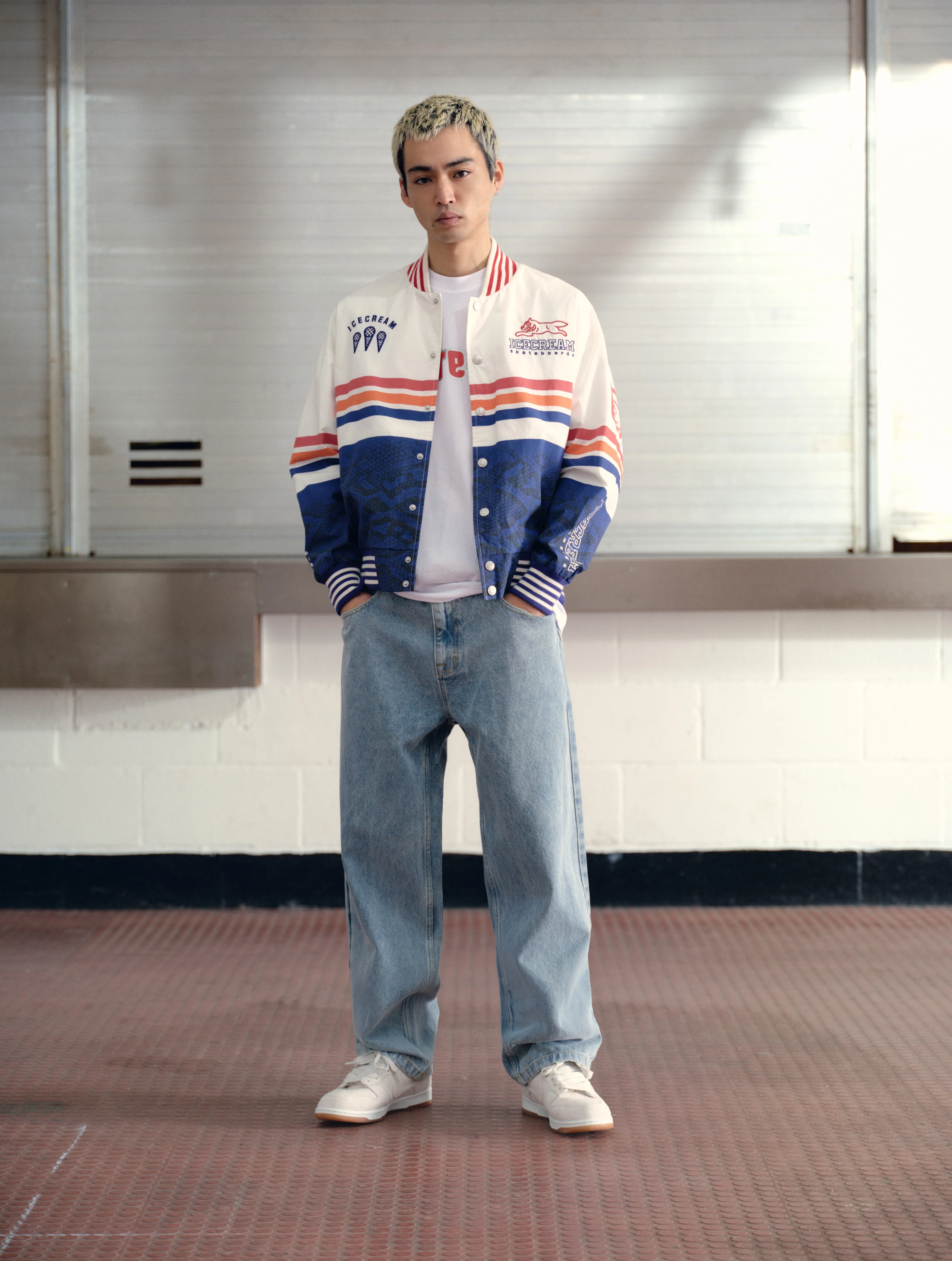 MOTO LIGHTWEIGHT BOMBER JACKET - MULTI - Image 2