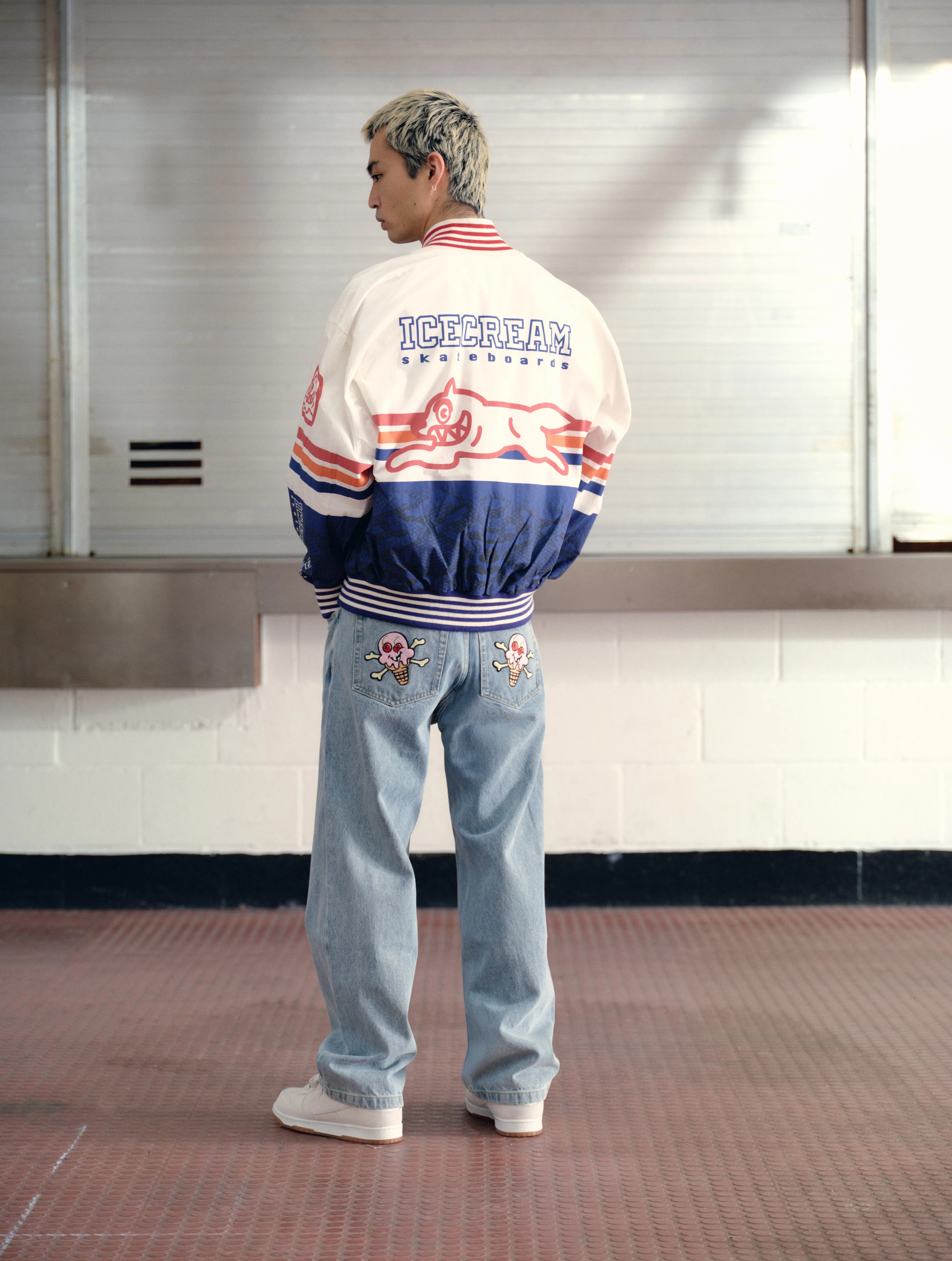 MOTO LIGHTWEIGHT BOMBER JACKET - MULTI - Image 3