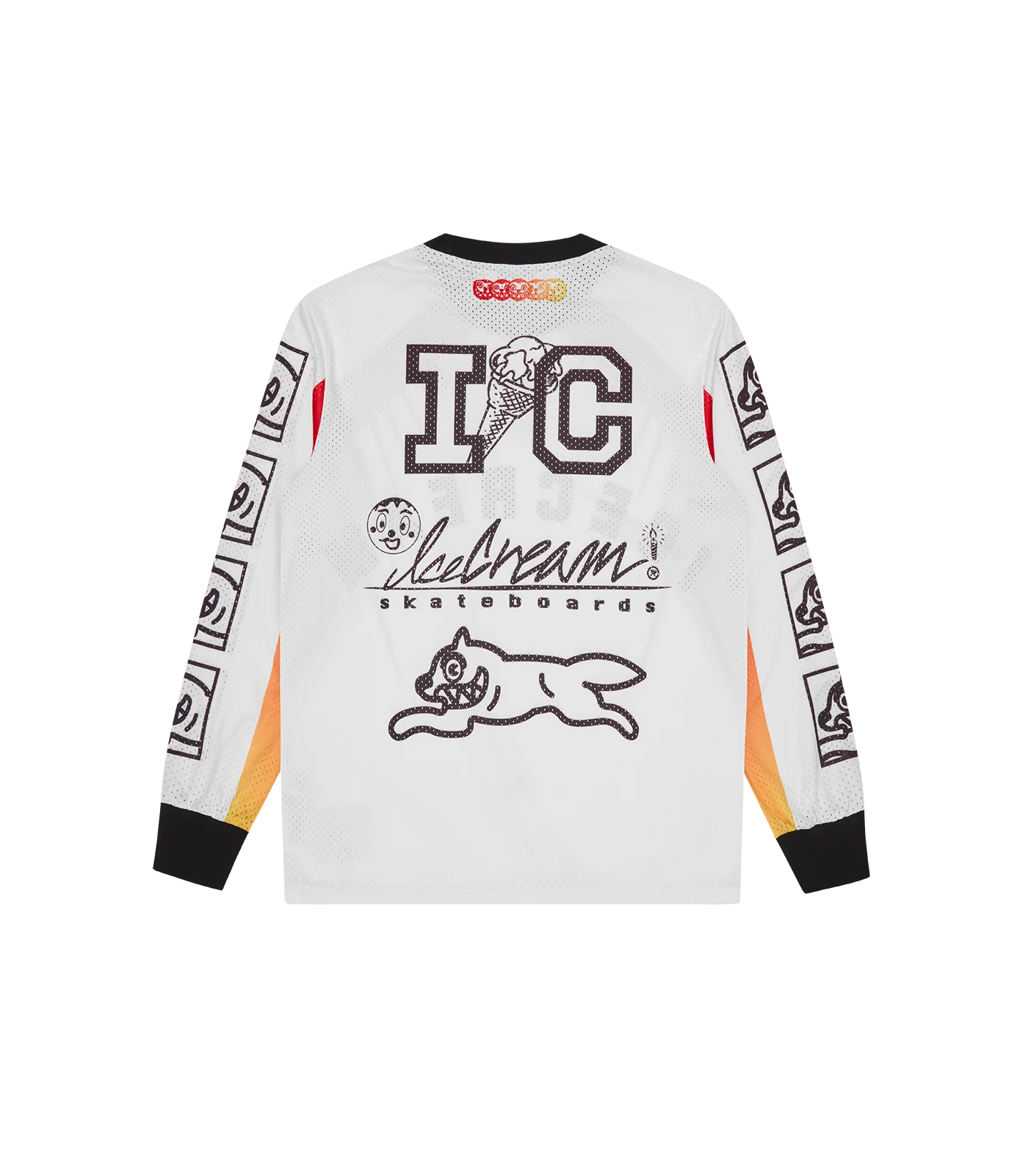 MOTO RACER L/S MESH SHIRT - WHITE - Image 3