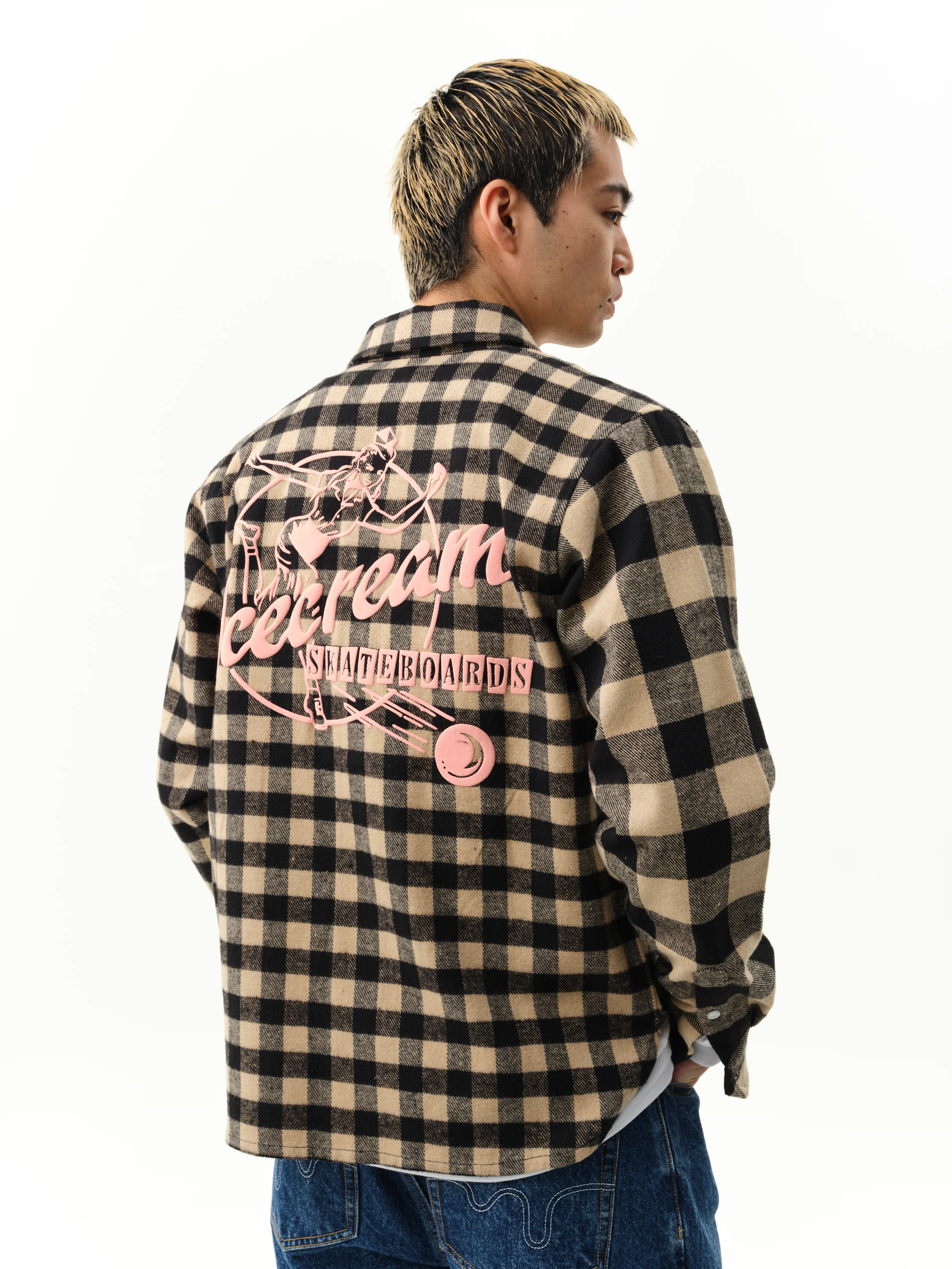 MULTI CHECK L/S SHIRT - BLACK CHECK - Image 4