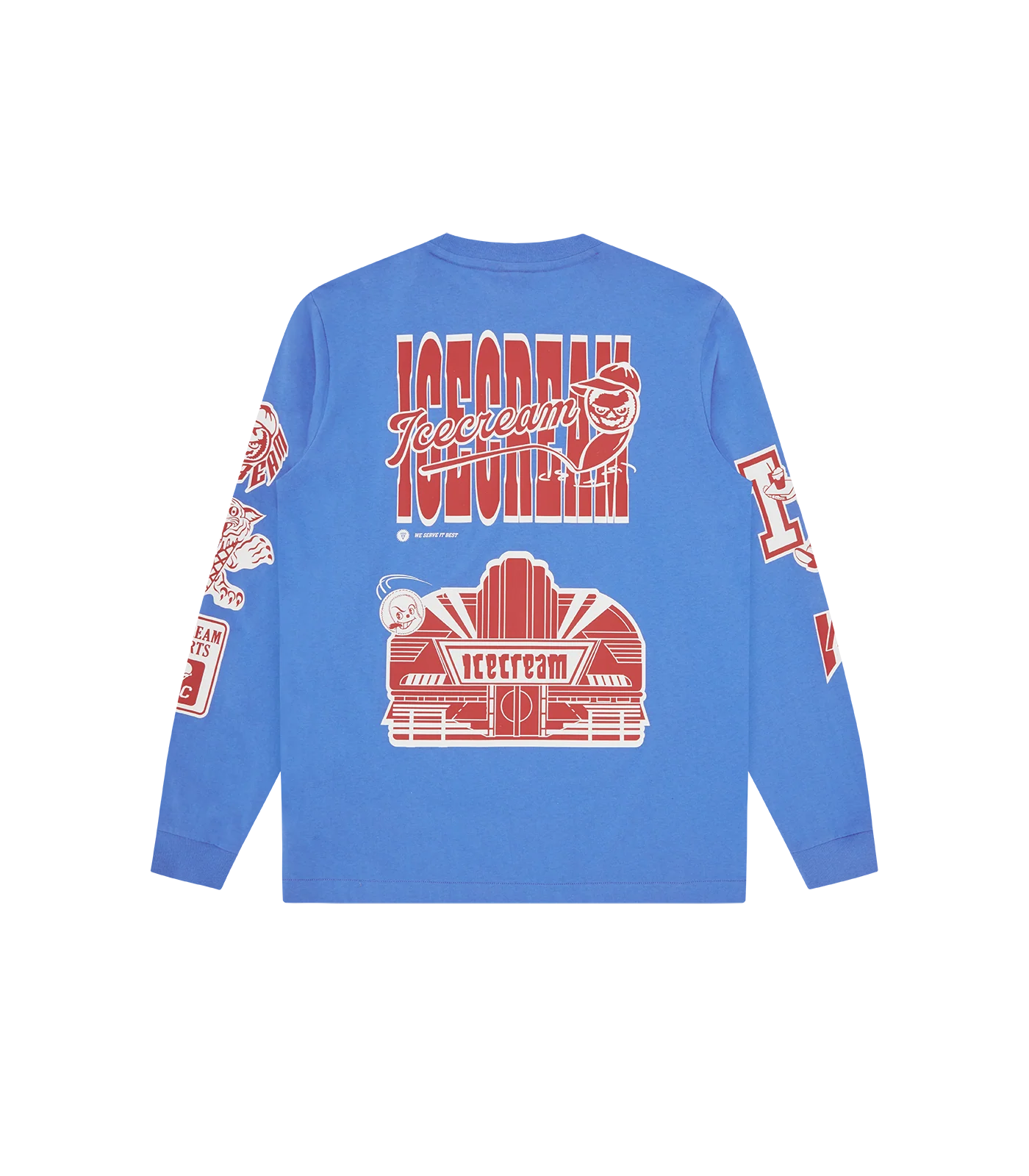 MULTI GRAPHIC L/S T-SHIRT - BLUE - Image 2