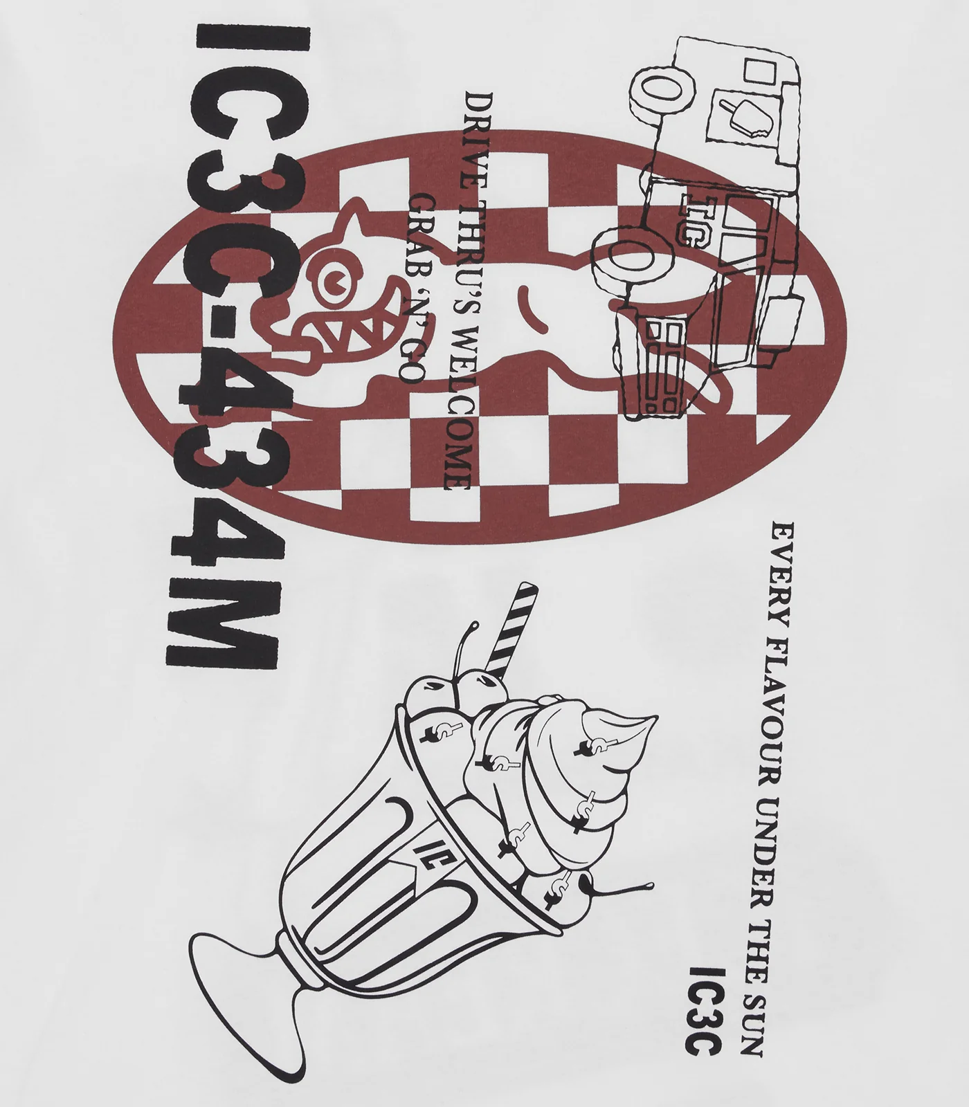 MULTI GRAPHIC L/S T-SHIRT - WHITE - Image 3