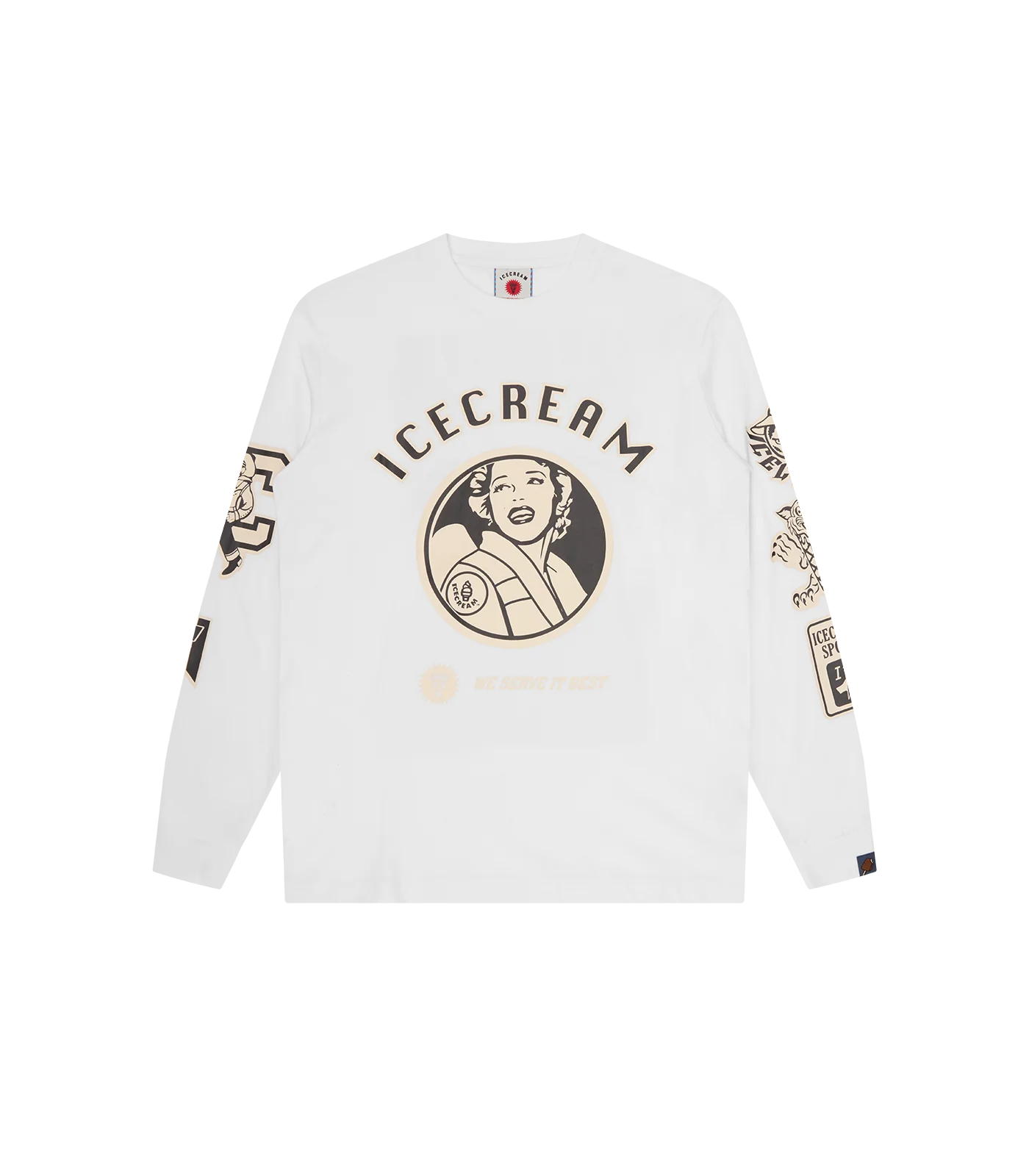 MULTI GRAPHIC L/S T-SHIRT - WHITE