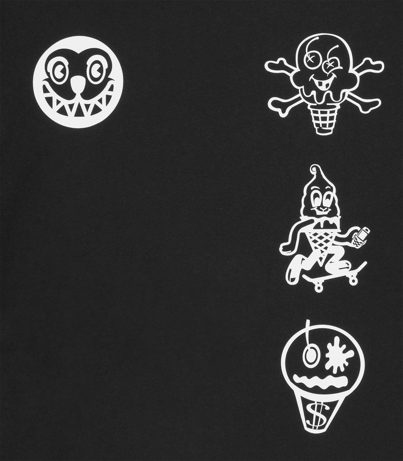 MULTI LOGO L/S T-SHIRT - BLACK - Image 3