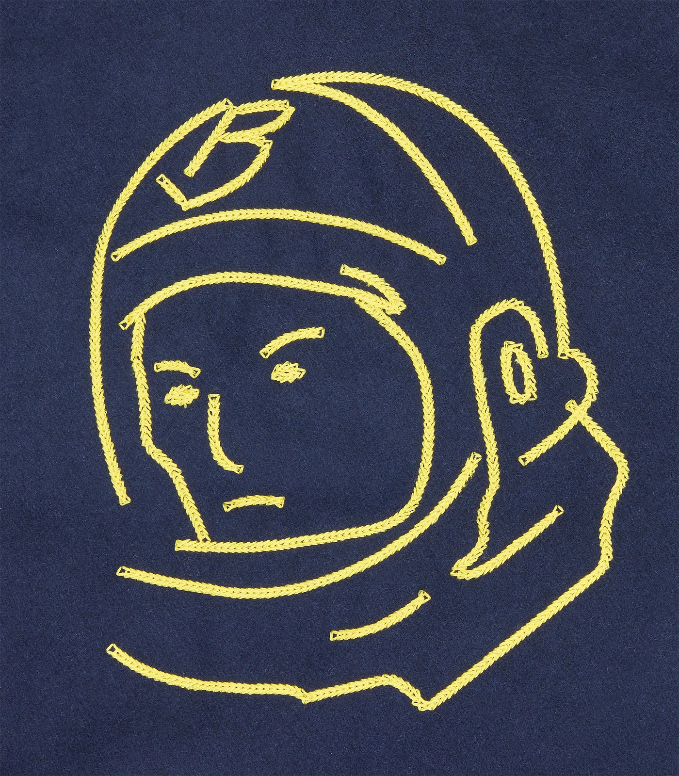 NEON ARCH LOGO VARSITY JACKET - NAVY - Image 6