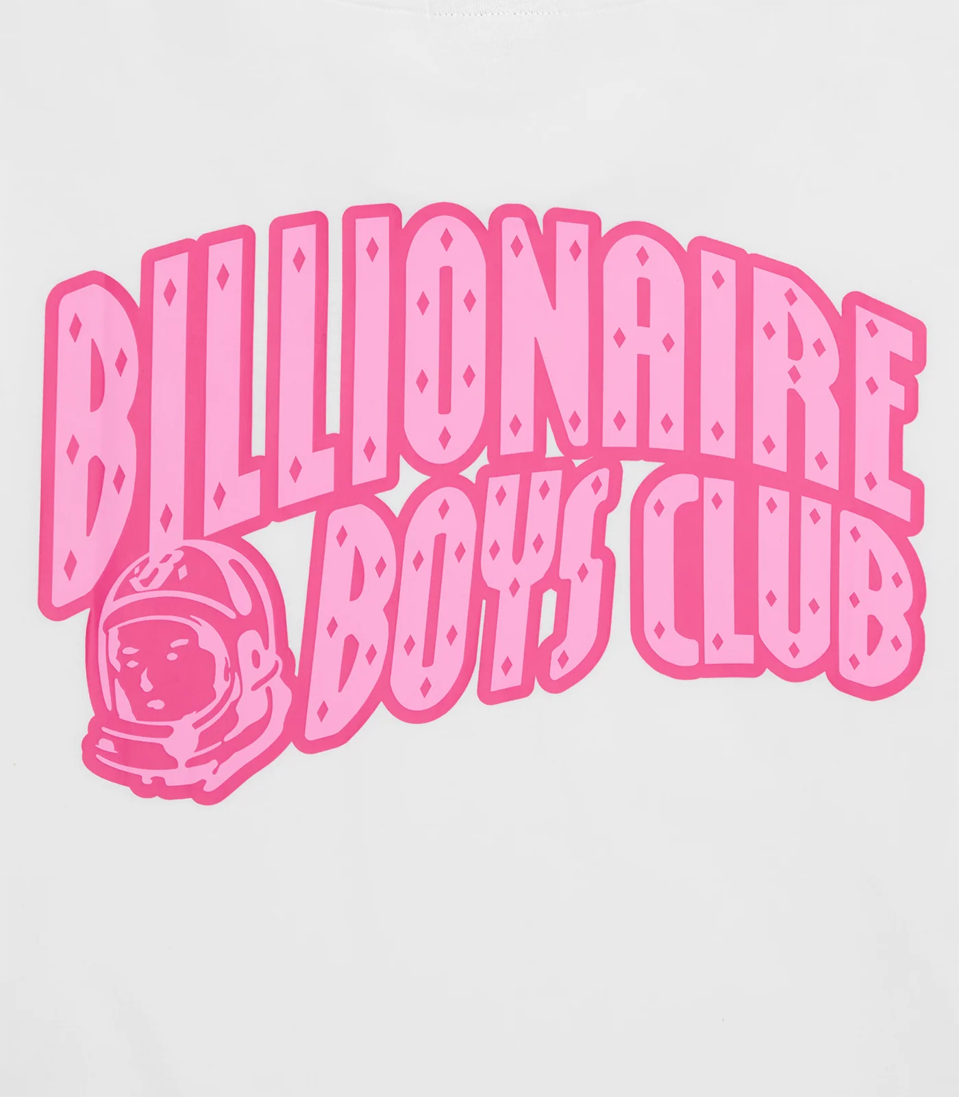 NEON OUTLINE ARCH LOGO L/S T-SHIRT - WHITE/PINK - Image 4