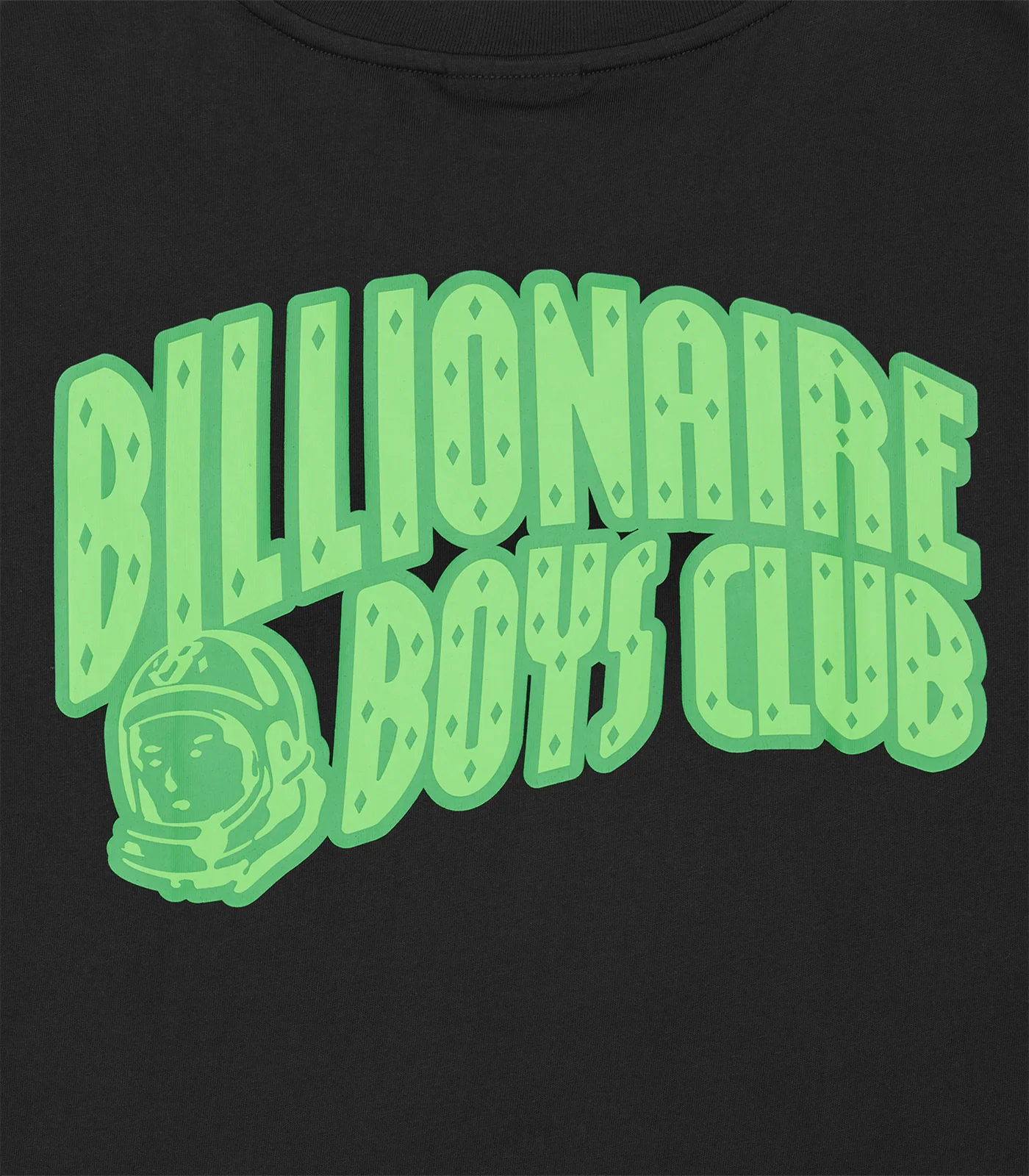 NEON OUTLINE ARCH LOGO T-SHIRT - BLACK/GREEN - Image 3