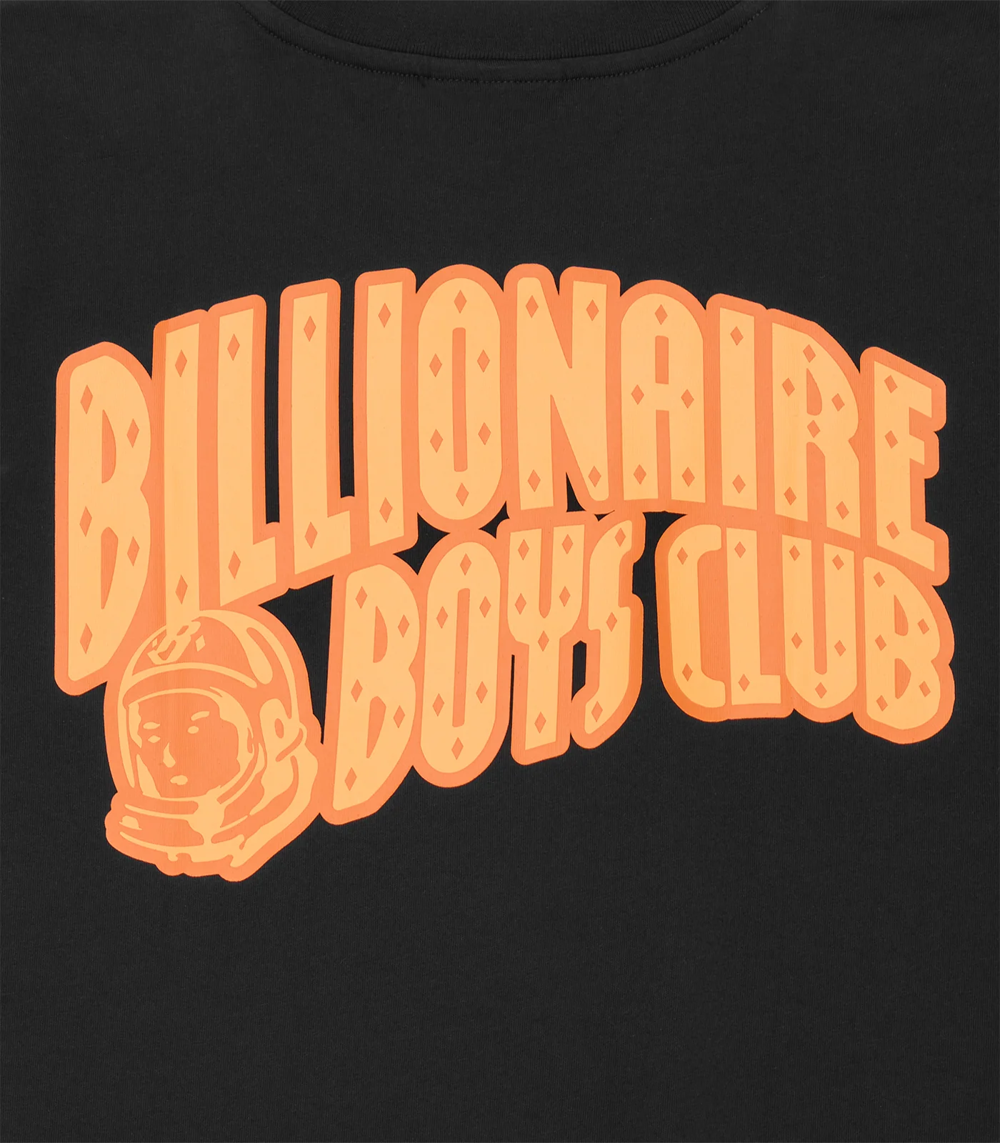 NEON OUTLINE ARCH LOGO T-SHIRT - BLACK/ORANGE - Image 3