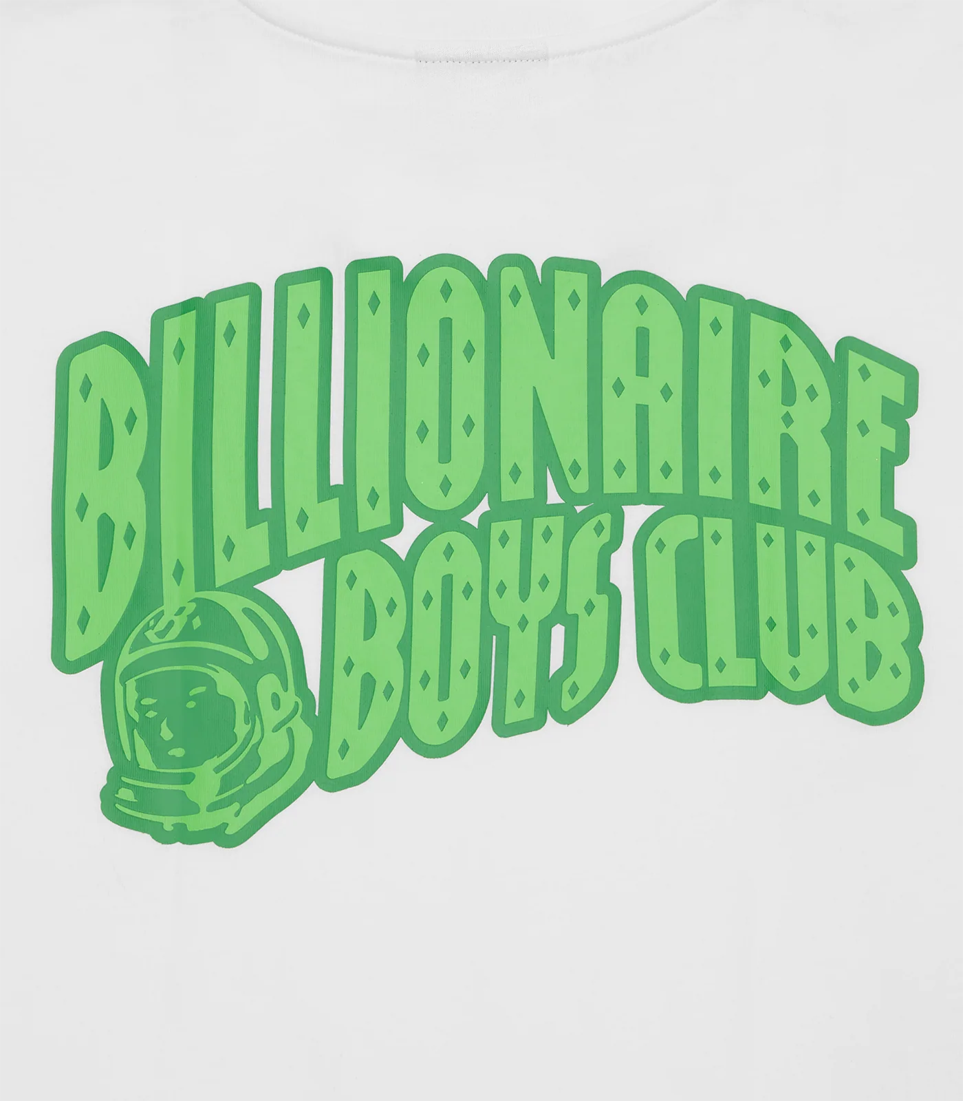 NEON OUTLINE ARCH LOGO T-SHIRT - WHITE/GREEN - Image 3