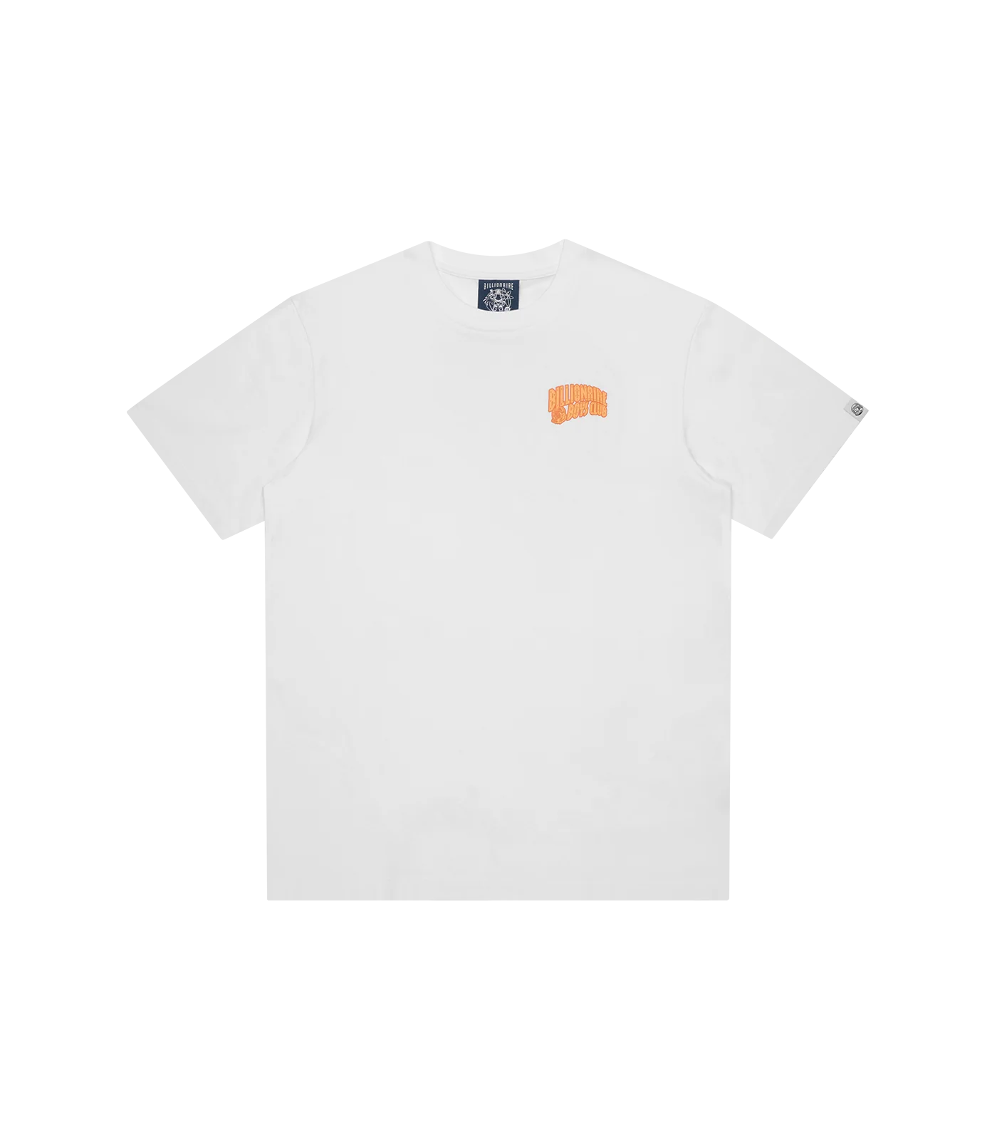 NEON OUTLINE ARCH LOGO T-SHIRT - WHITE/ORANGE