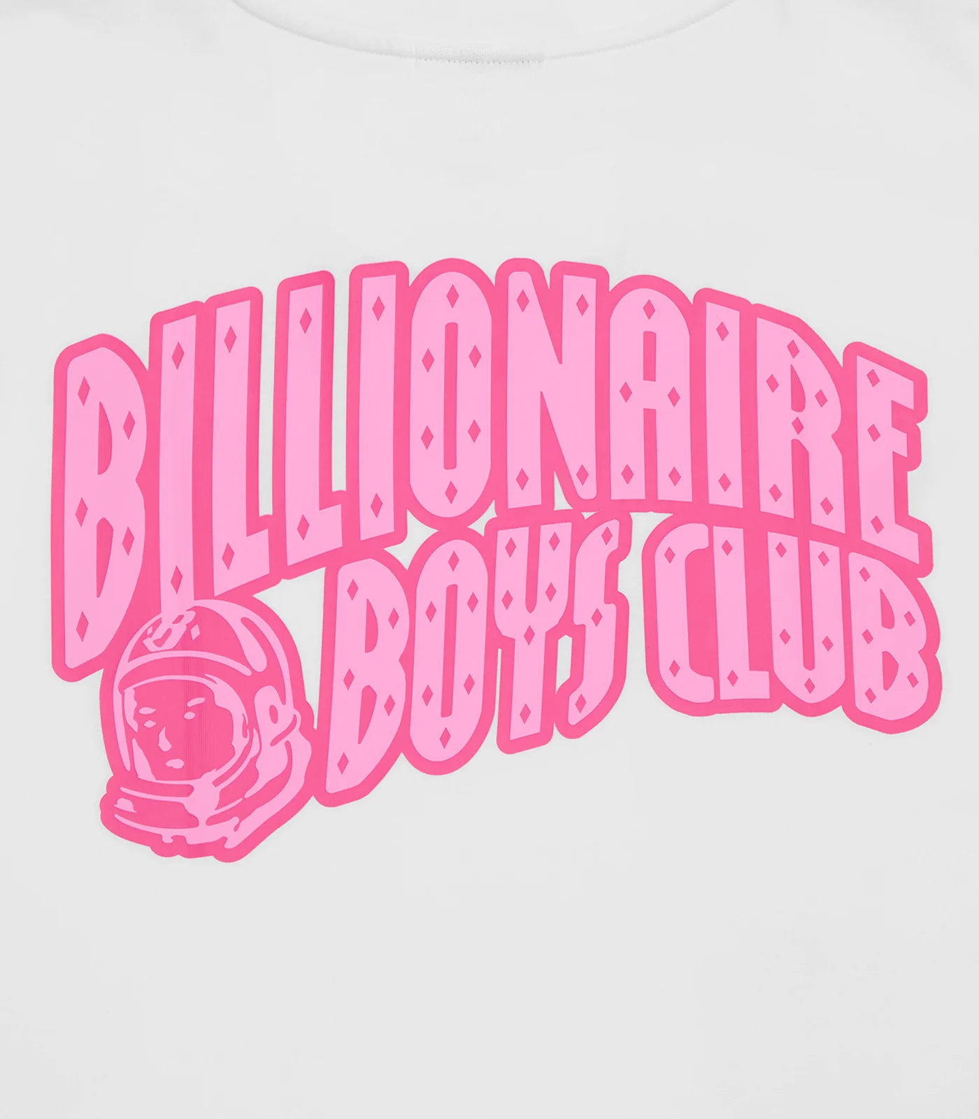 NEON OUTLINE ARCH LOGO T-SHIRT - WHITE/PINK - Image 3