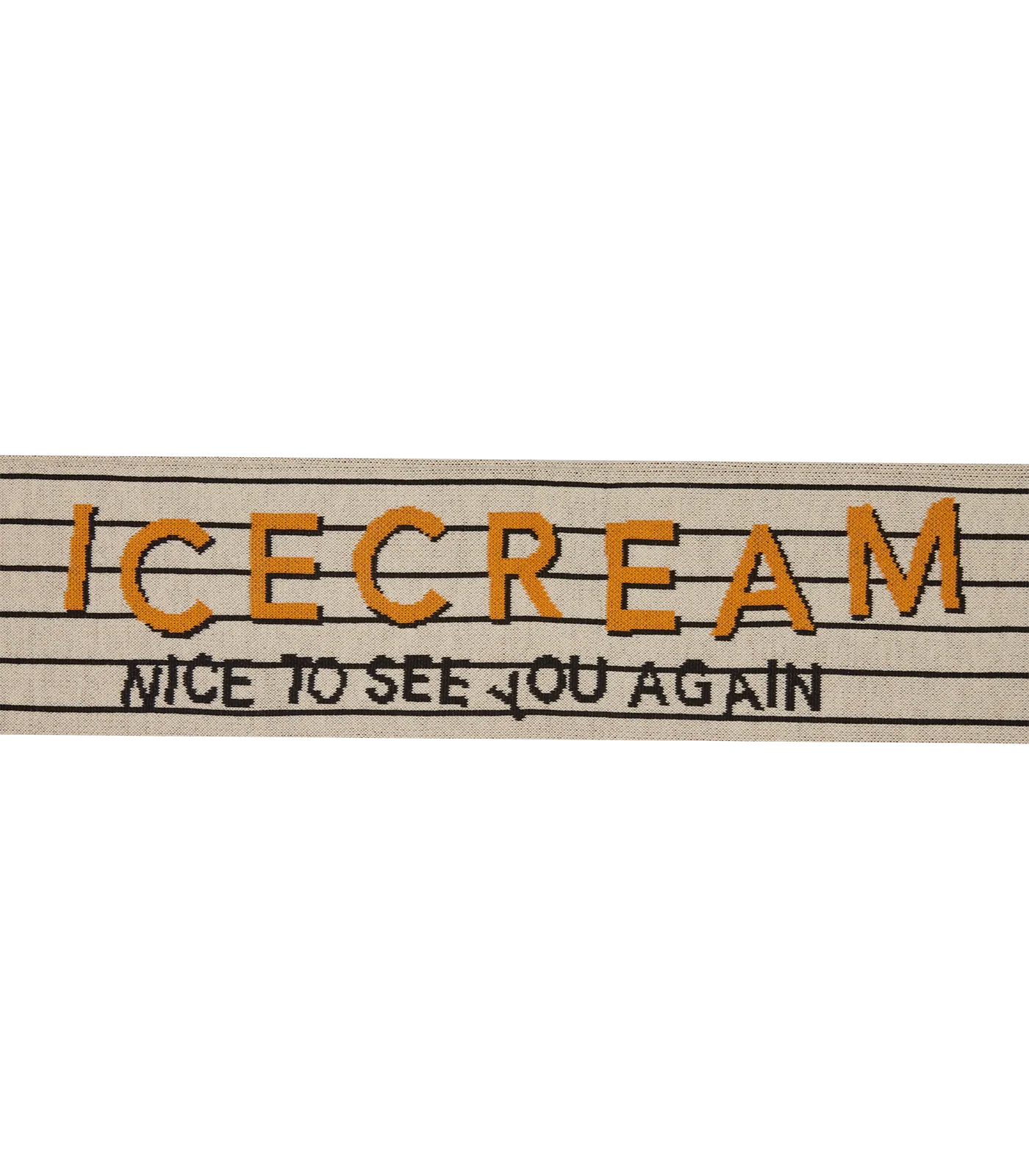 NICE TO SEE YOU SCARF - BEIGE - Image 3