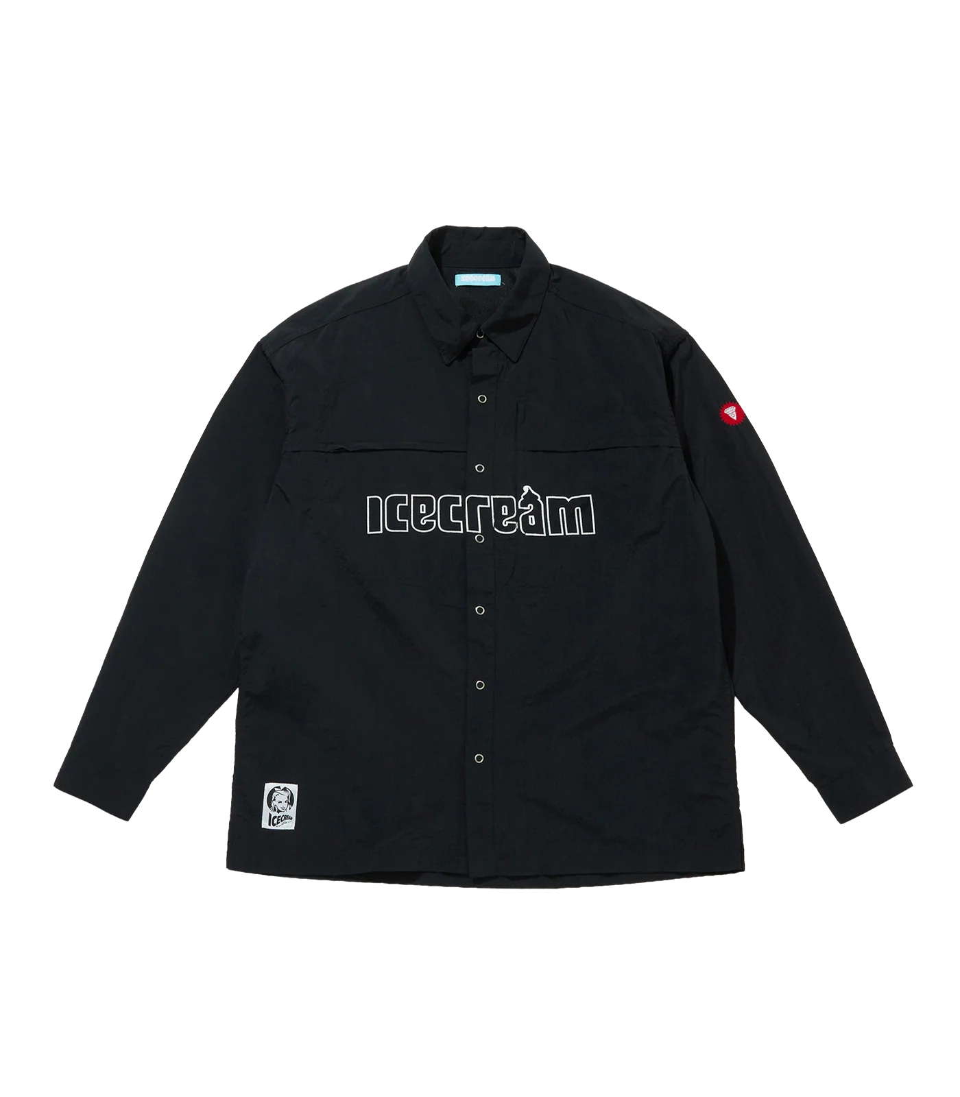 NYLON SHIRT - BLACK