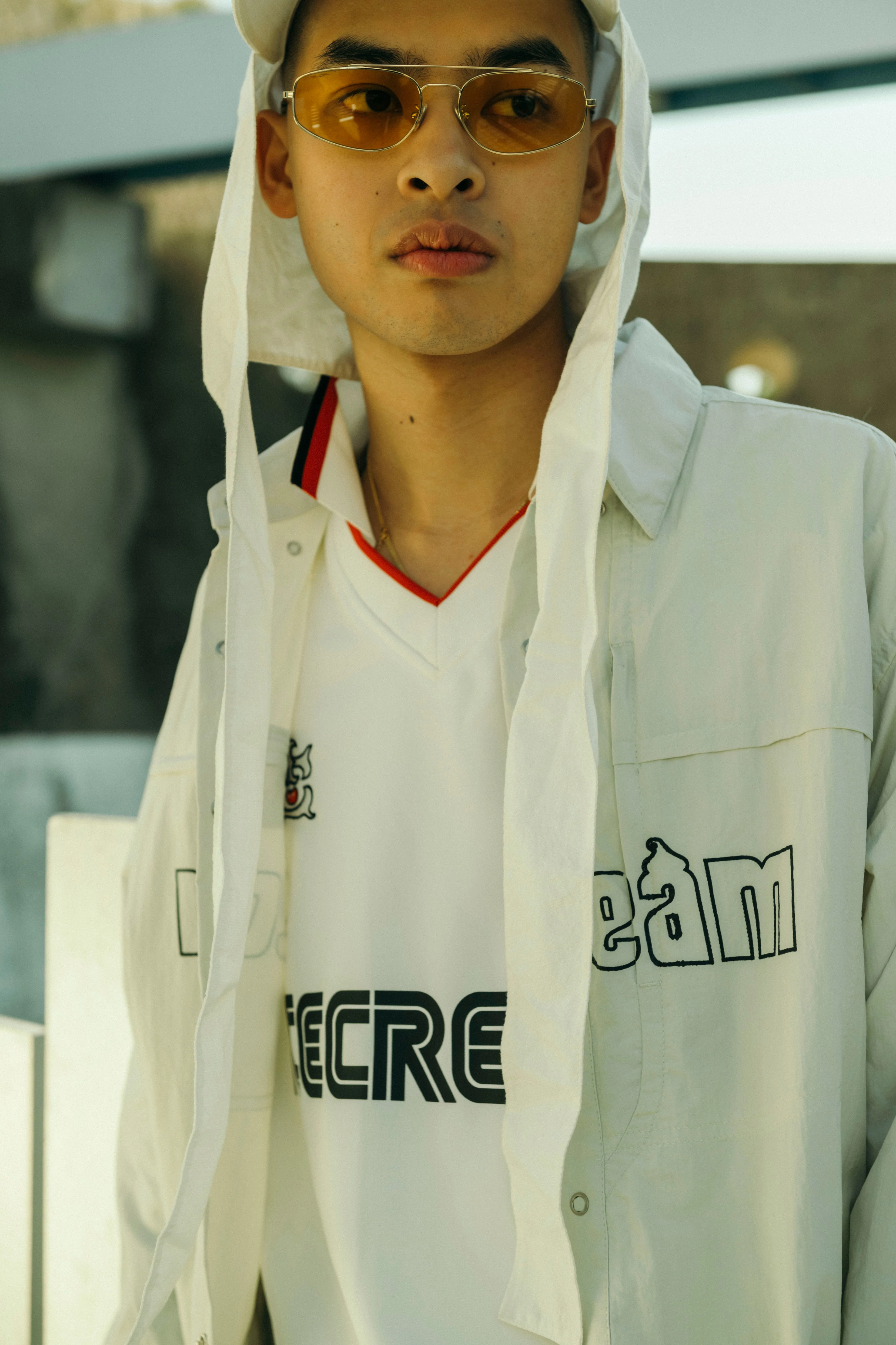 NYLON SHIRT - OFF WHITE - Image 5
