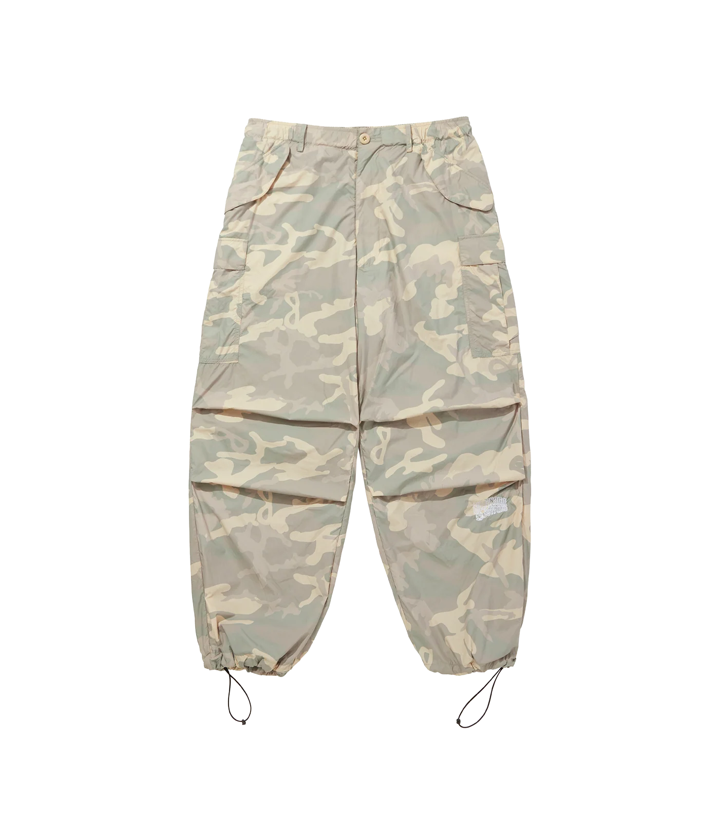 NYLON WIDE CARGO PANTS - CAMO