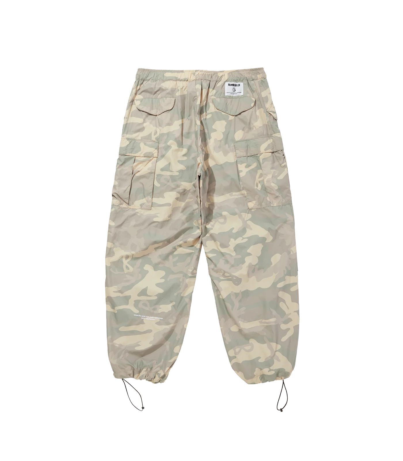 NYLON WIDE CARGO PANTS - CAMO - Image 2