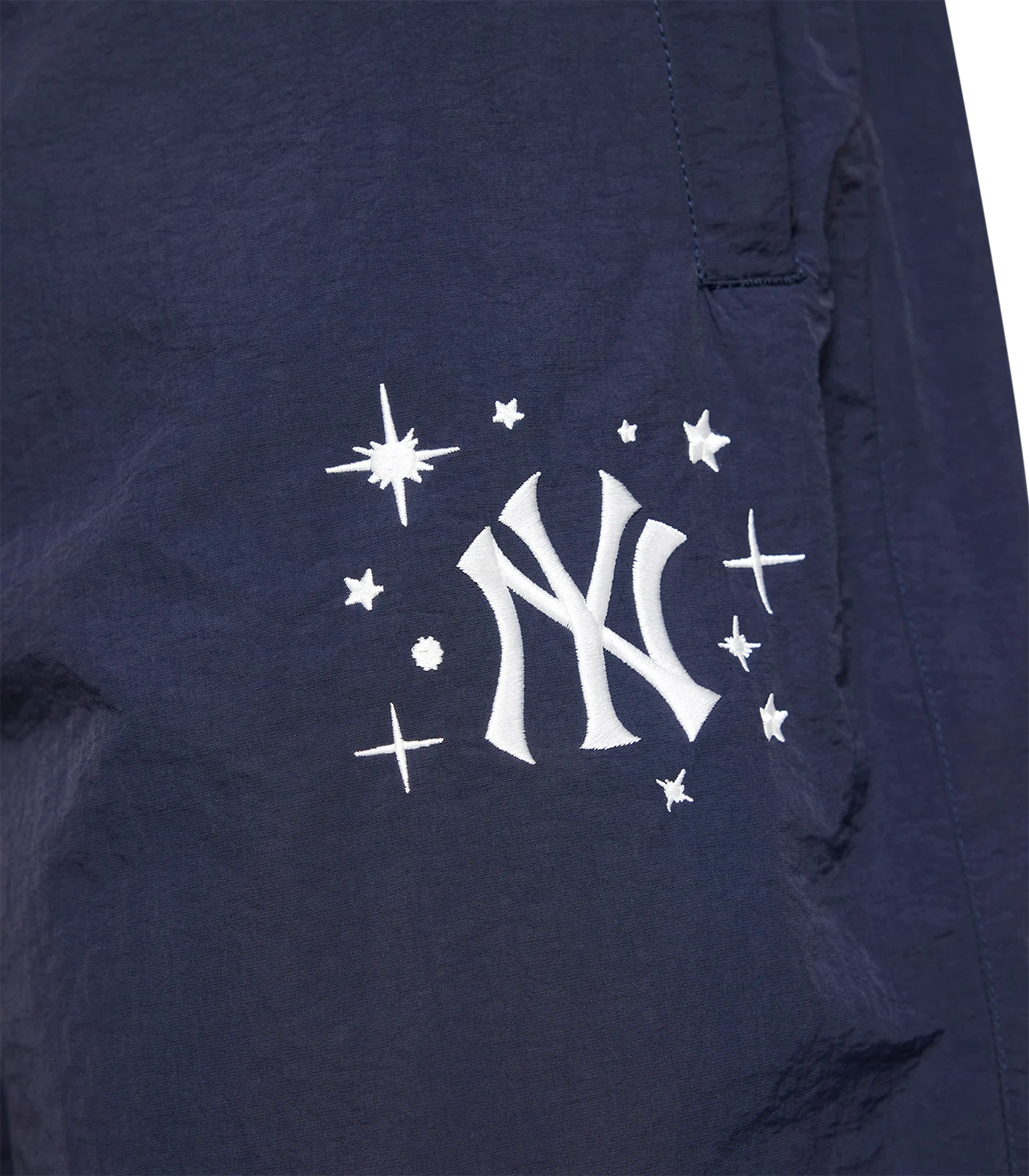 NYY NYLON WINDBREAKER PANTS - NAVY - Image 3