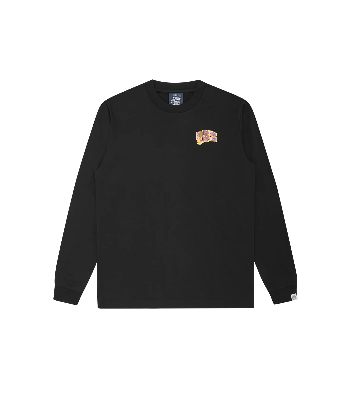 OUTLINE ARCH LOGO L/S T-SHIRT - BLACK/PURPLE