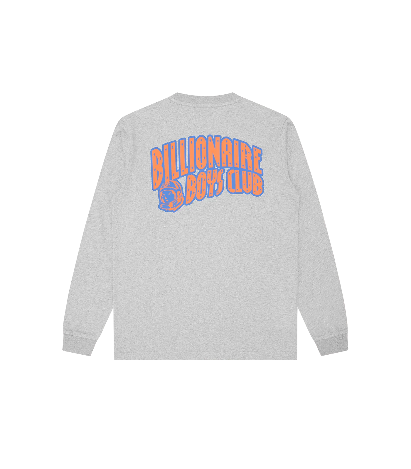 OUTLINE ARCH LOGO L/S T-SHIRT - HEATHER GREY/RED - Image 2
