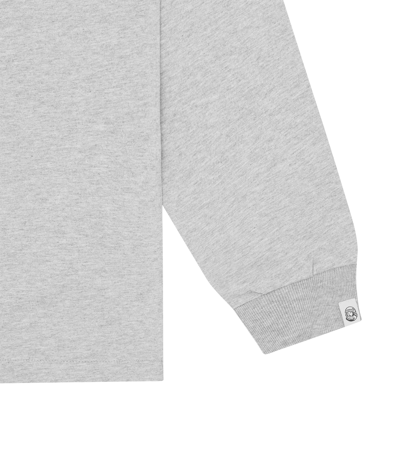 OUTLINE ARCH LOGO L/S T-SHIRT - HEATHER GREY/RED - Image 3