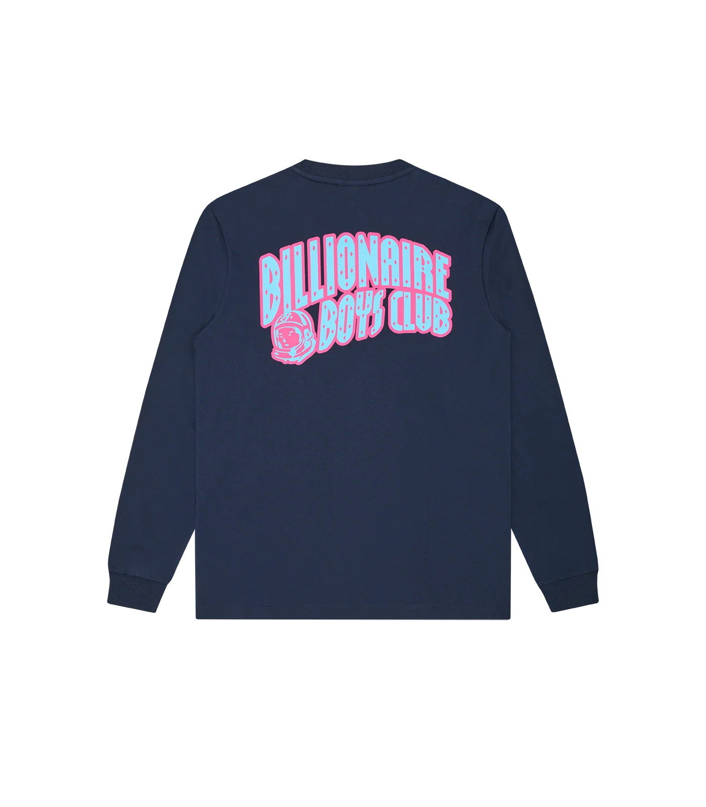OUTLINE ARCH LOGO L/S T-SHIRT - NAVY/BLUE - Image 2