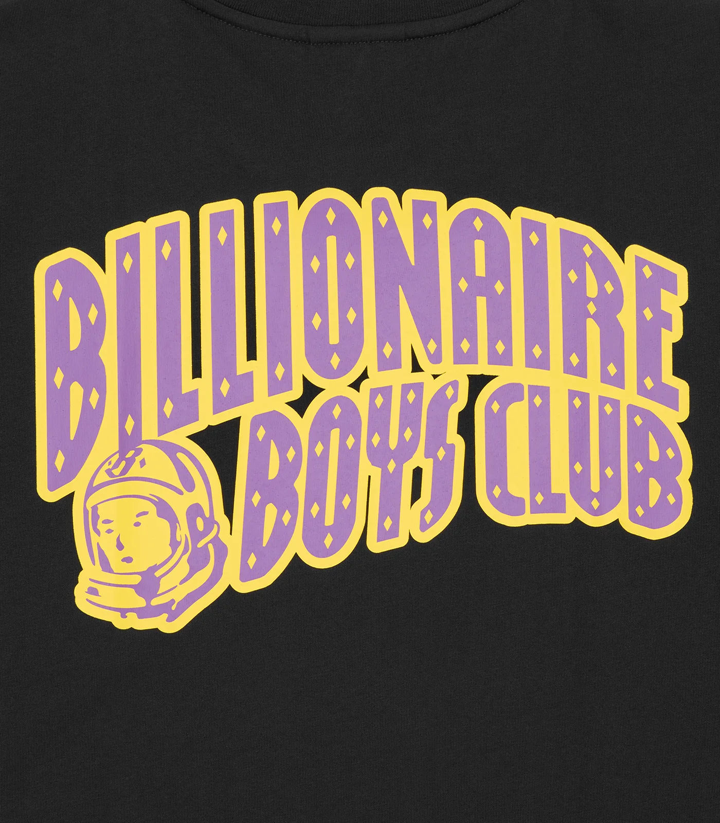 OUTLINE ARCH LOGO T-SHIRT - BLACK/PURPLE - Image 3