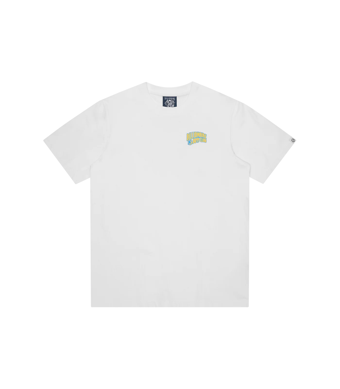 OUTLINE ARCH LOGO T-SHIRT - WHITE/YELLOW