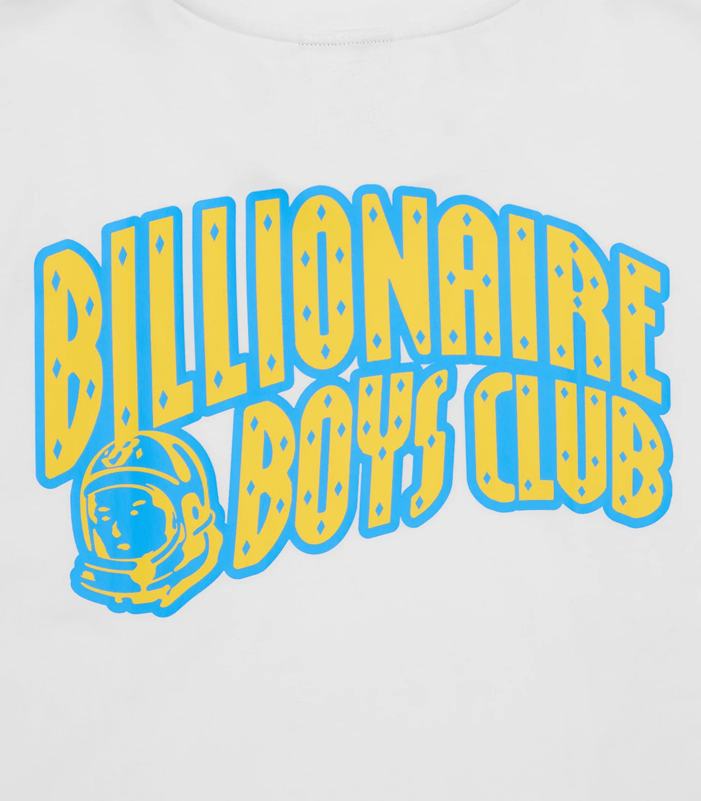 OUTLINE ARCH LOGO T-SHIRT - WHITE/YELLOW - Image 3