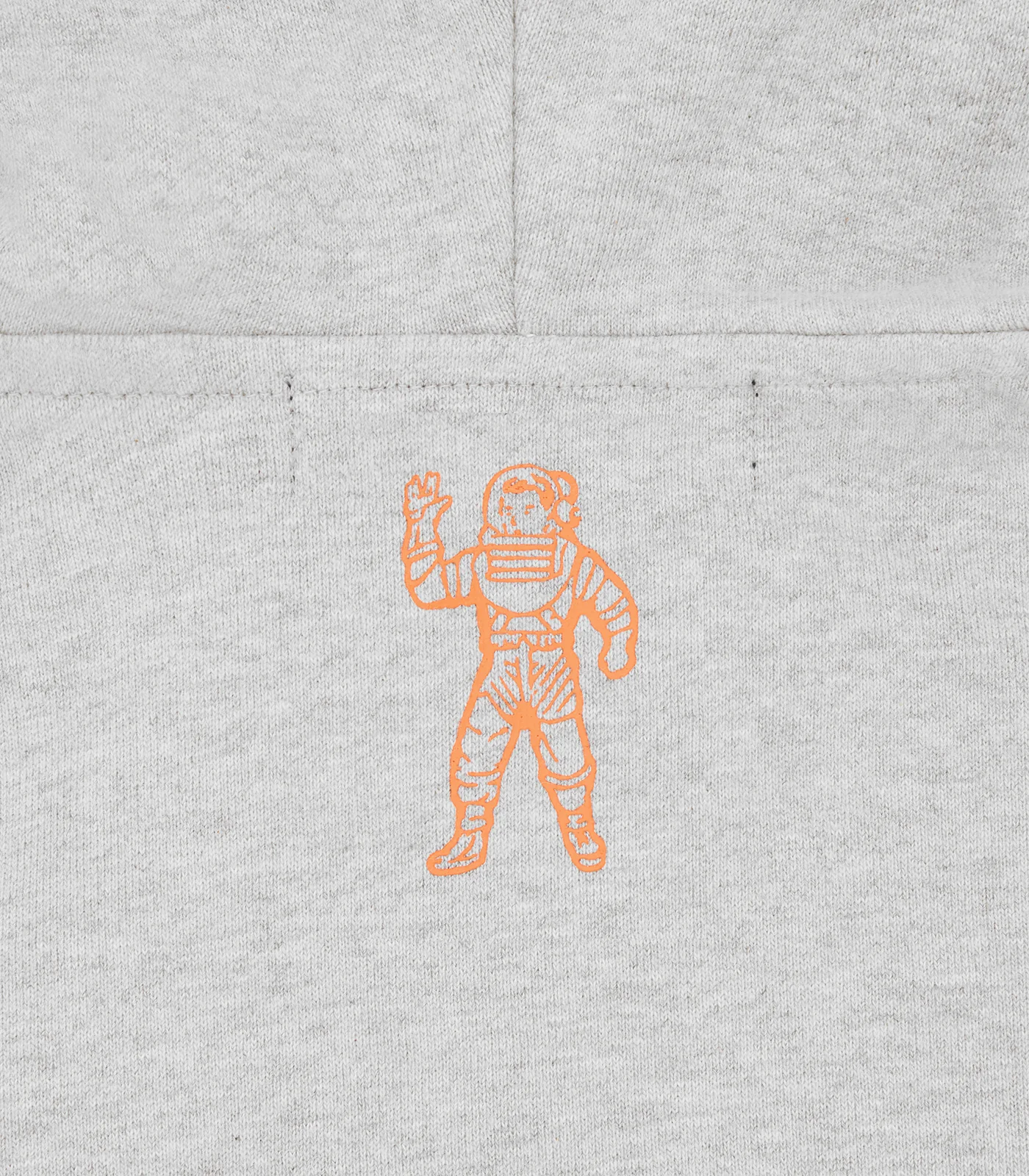OUTLINE ARCH LOGO ZIP THROUGH HOOD - HEATHER GREY/RED - Image 5