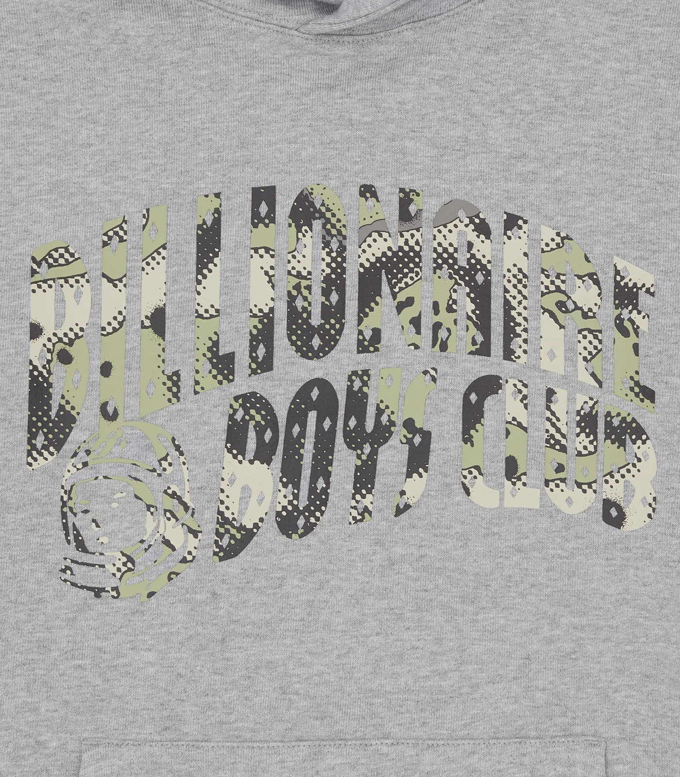 OVERLAY CAMO FILL ARCH LOGO POPOVER HOOD - HEATHER GREY - Image 3