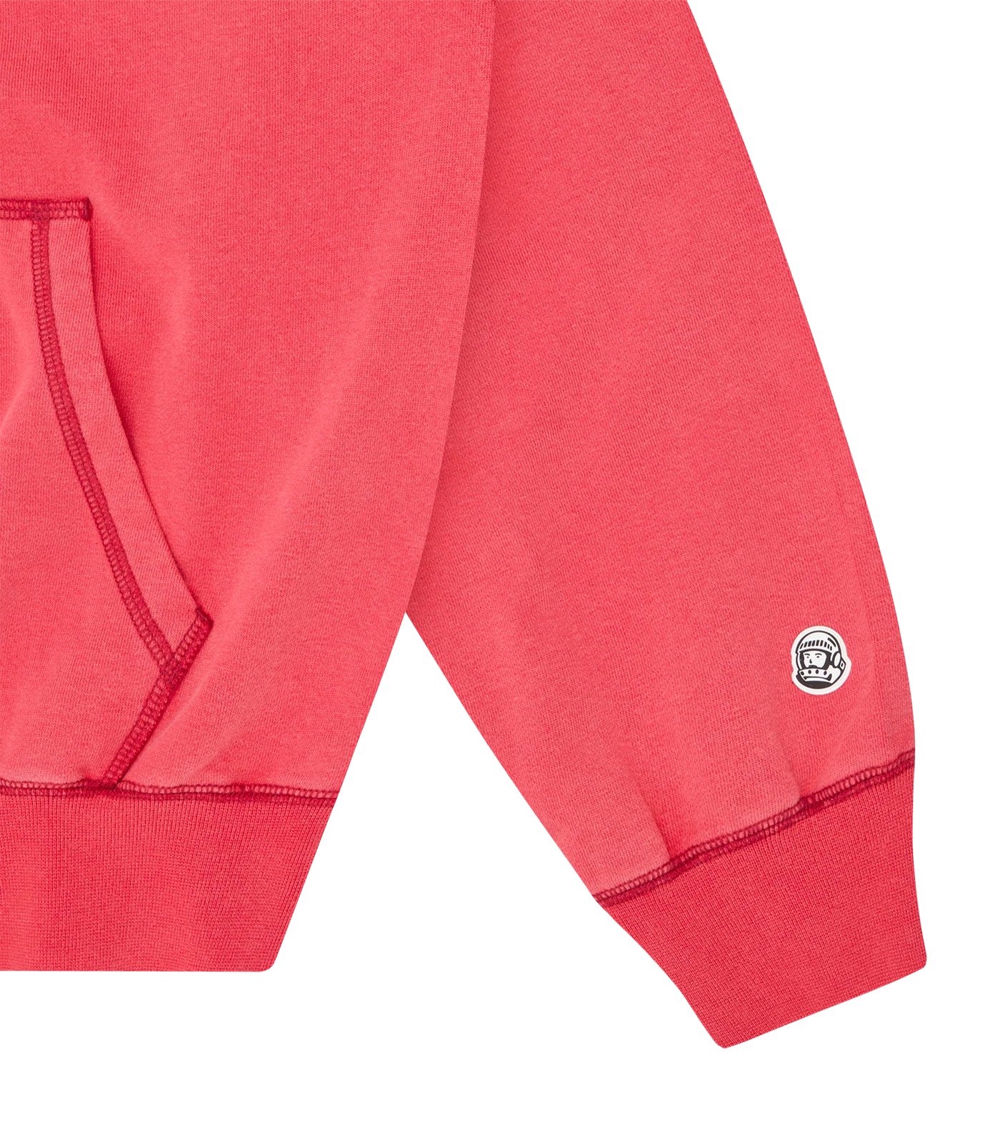 OVERSIZED COLLEGE ZIP THROUGH HOOD - RED - Image 5