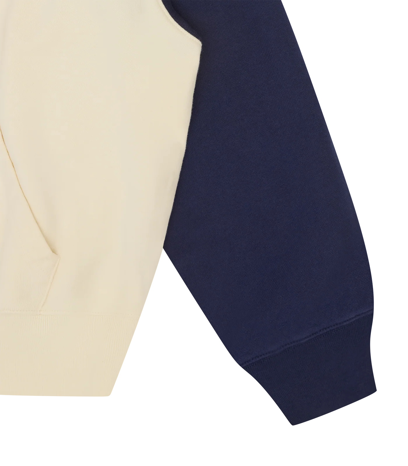 OVERSIZED DOUBLE PRINT POPOVER HOOD - NAVY/ECRU - Image 5