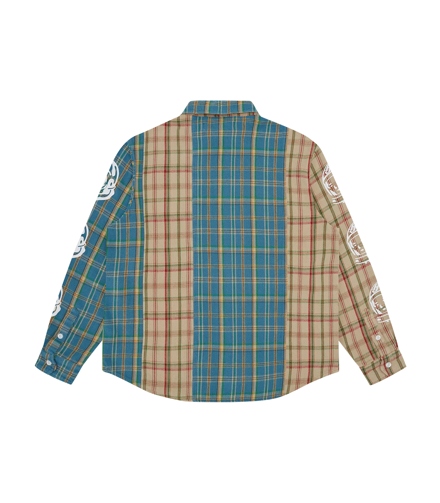 PANELLED CHECK SHIRT - MULTI CHECK - Image 2