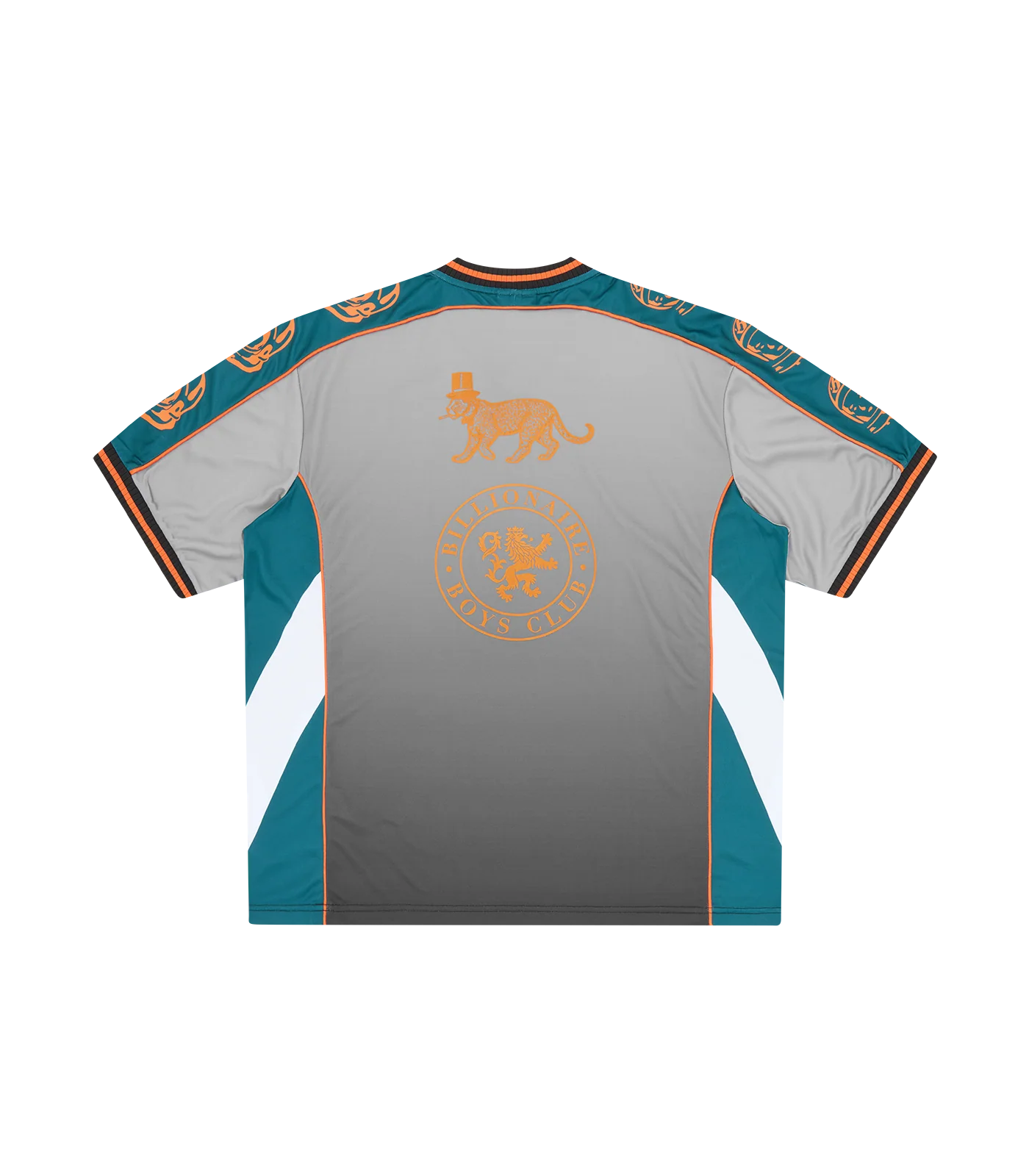 PANELLED FOOTBALL SHIRT - GREY - Image 2