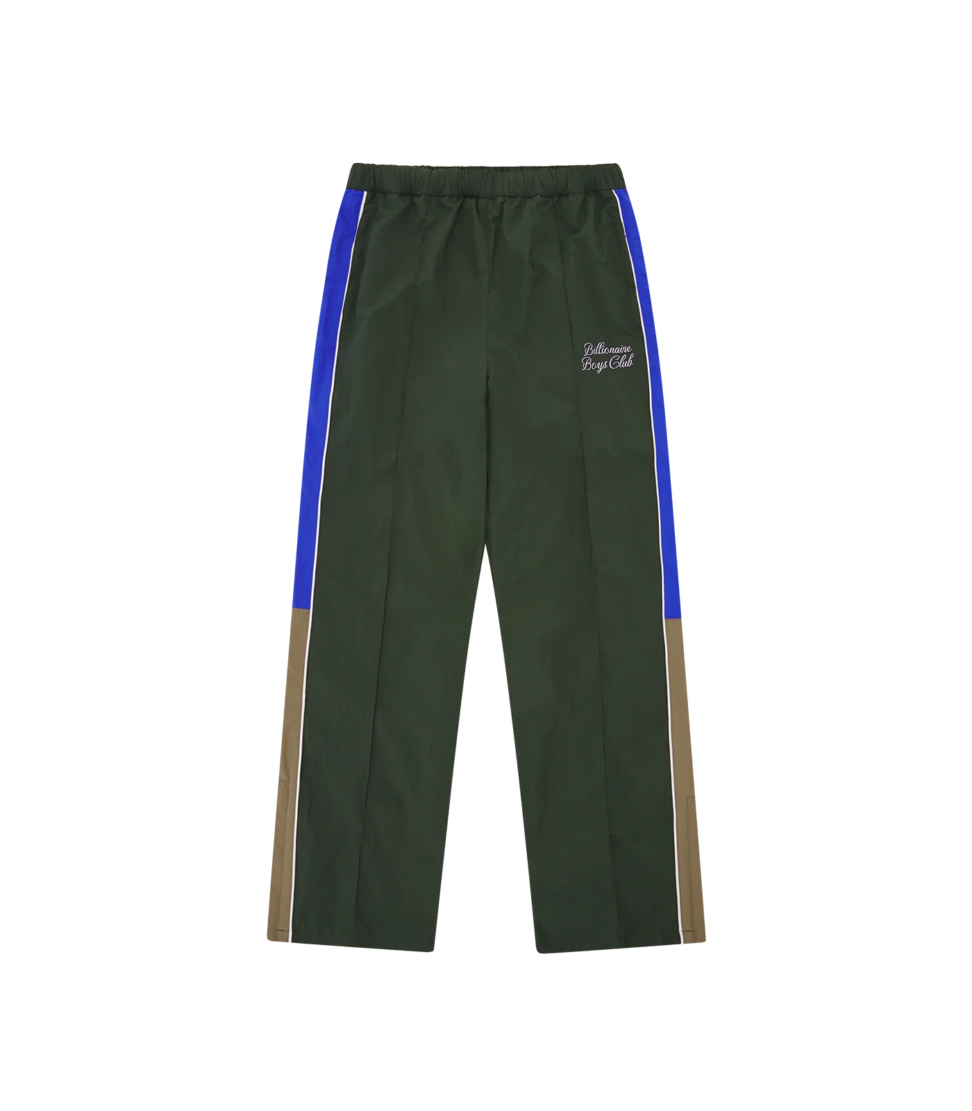 PANELLED NYLON TRACK PANT - DARK GREEN