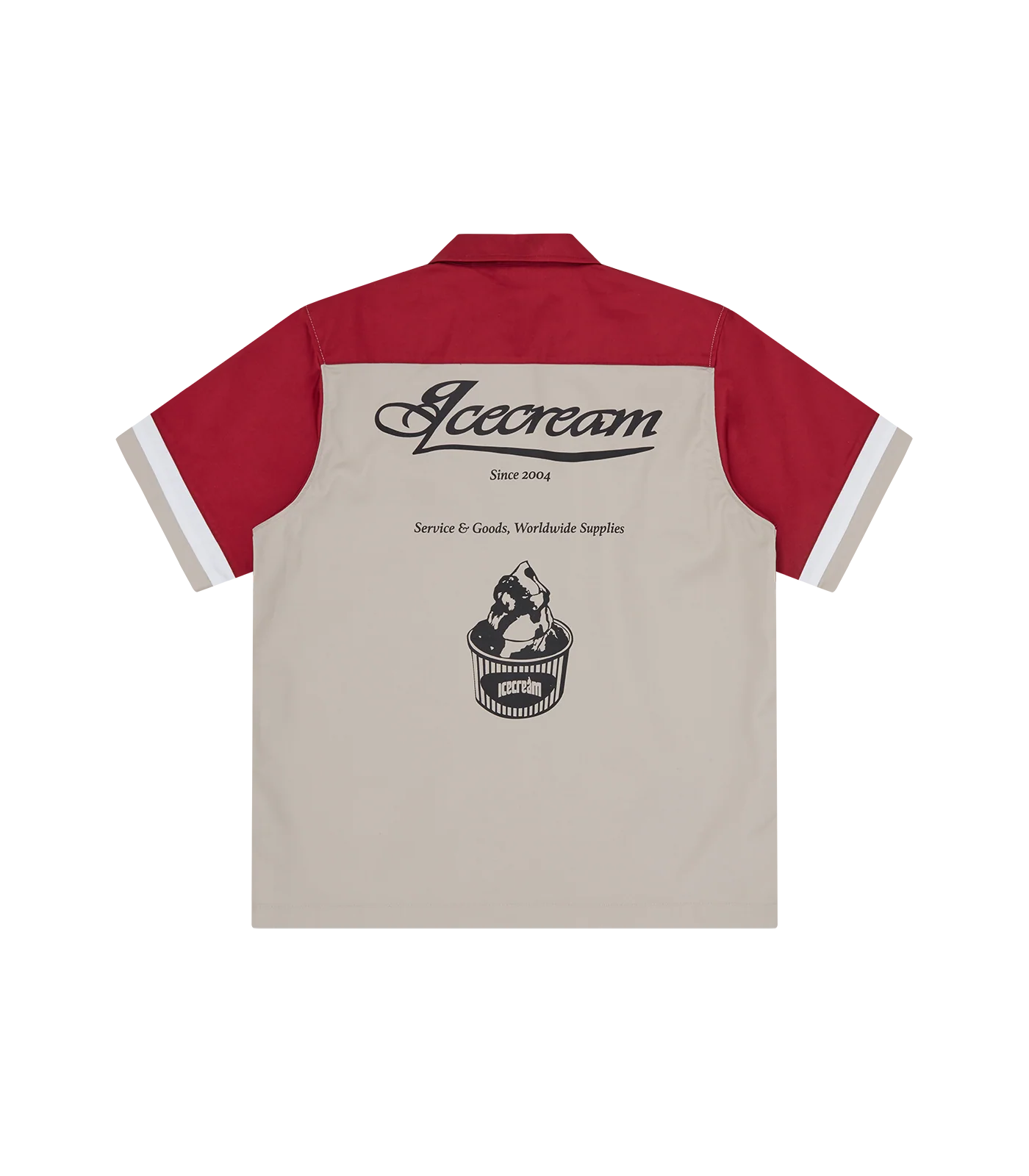 PARLOR WORK SHIRT - BEIGE/RED - Image 4