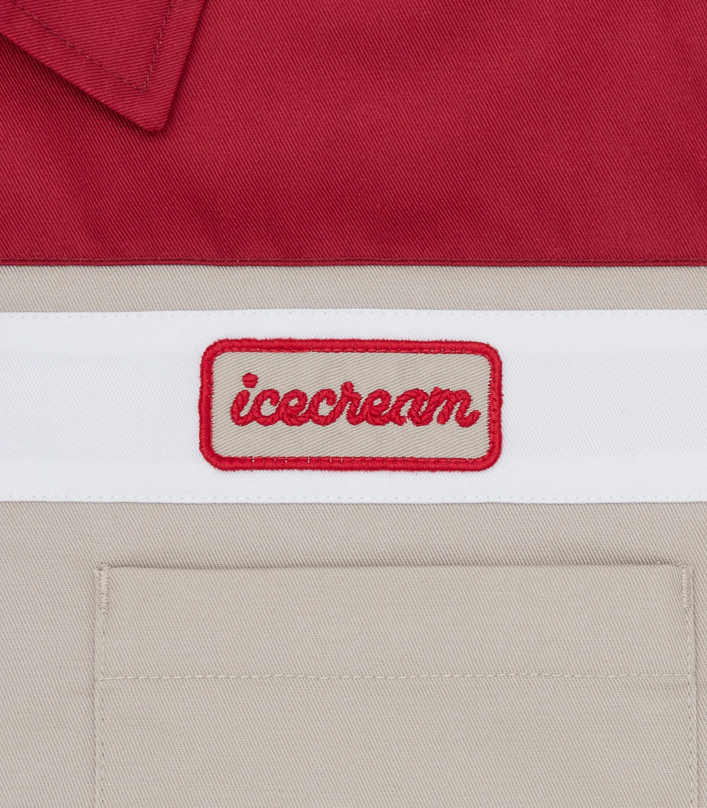 PARLOR WORK SHIRT - BEIGE/RED - Image 5
