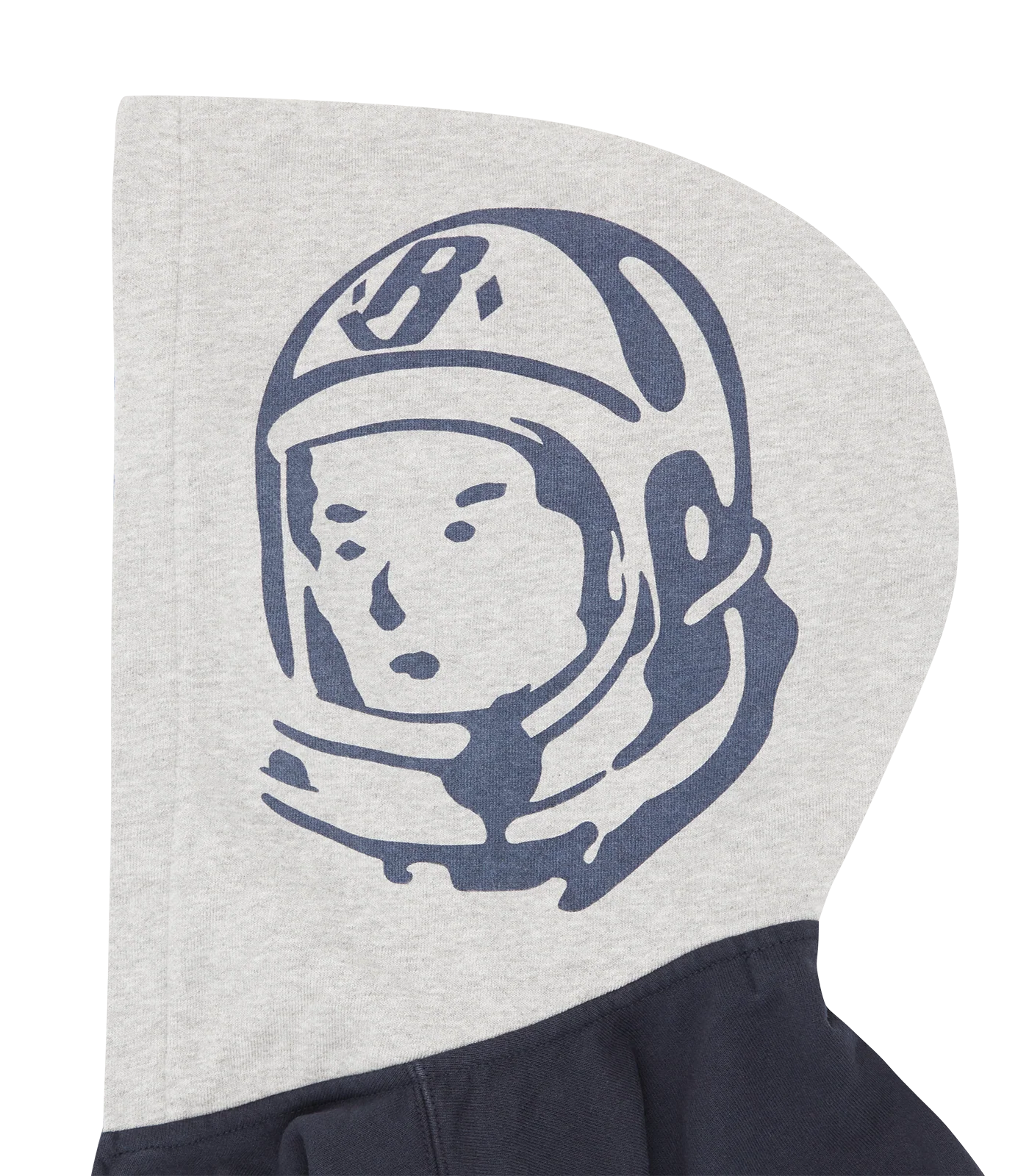 PATCHWORK OVERSIZED ZIP THROUGH HOOD - NAVY - Image 6