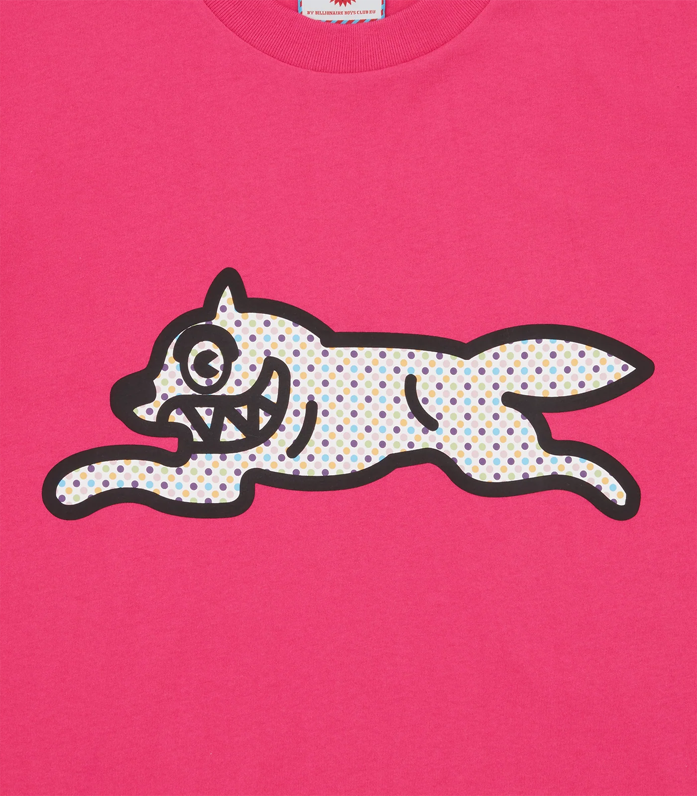 POLKA DOT RUNNING DOG T-SHIRT - PINK - Image 4