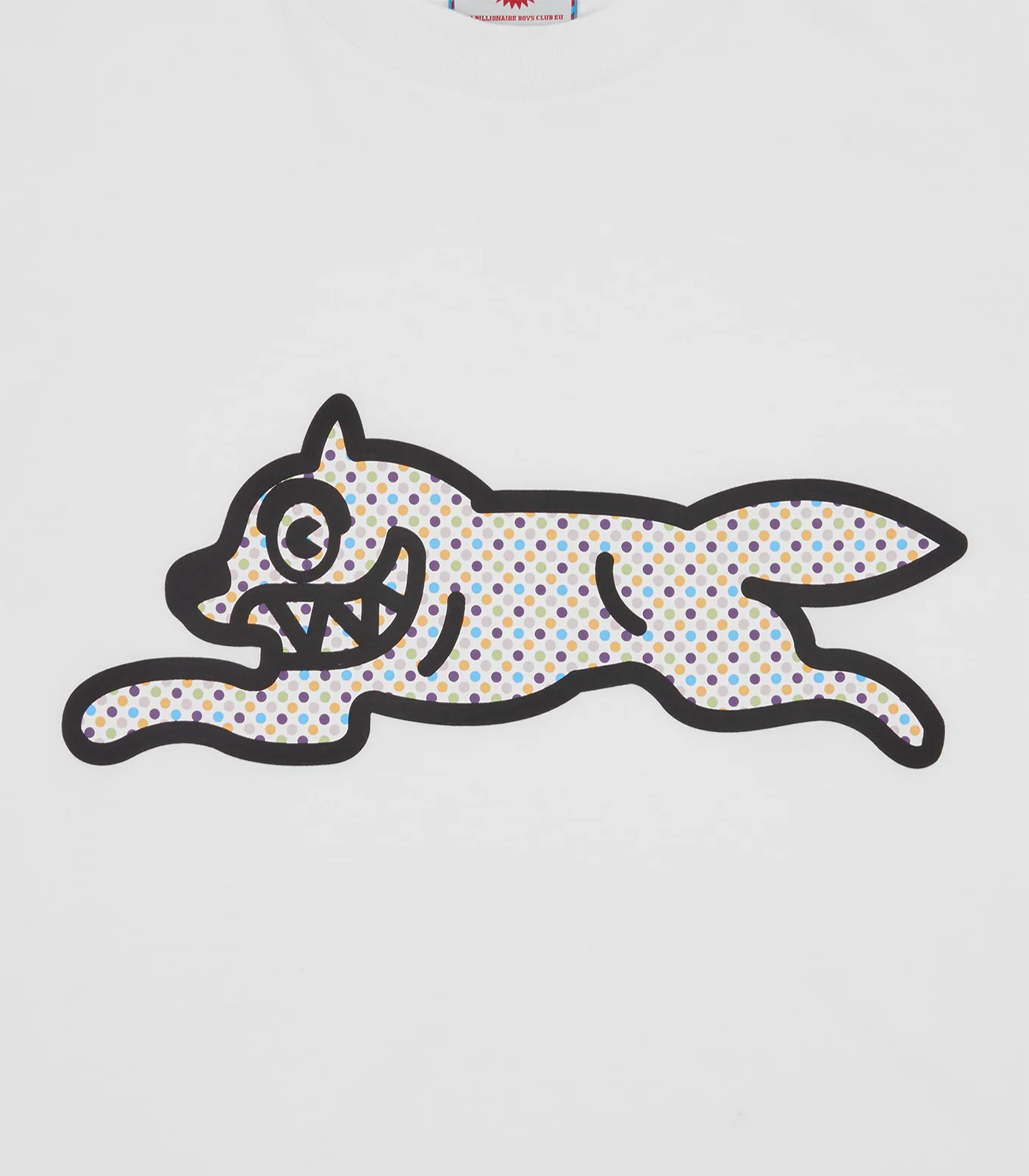 POLKA DOT RUNNING DOG T-SHIRT - WHITE - Image 4