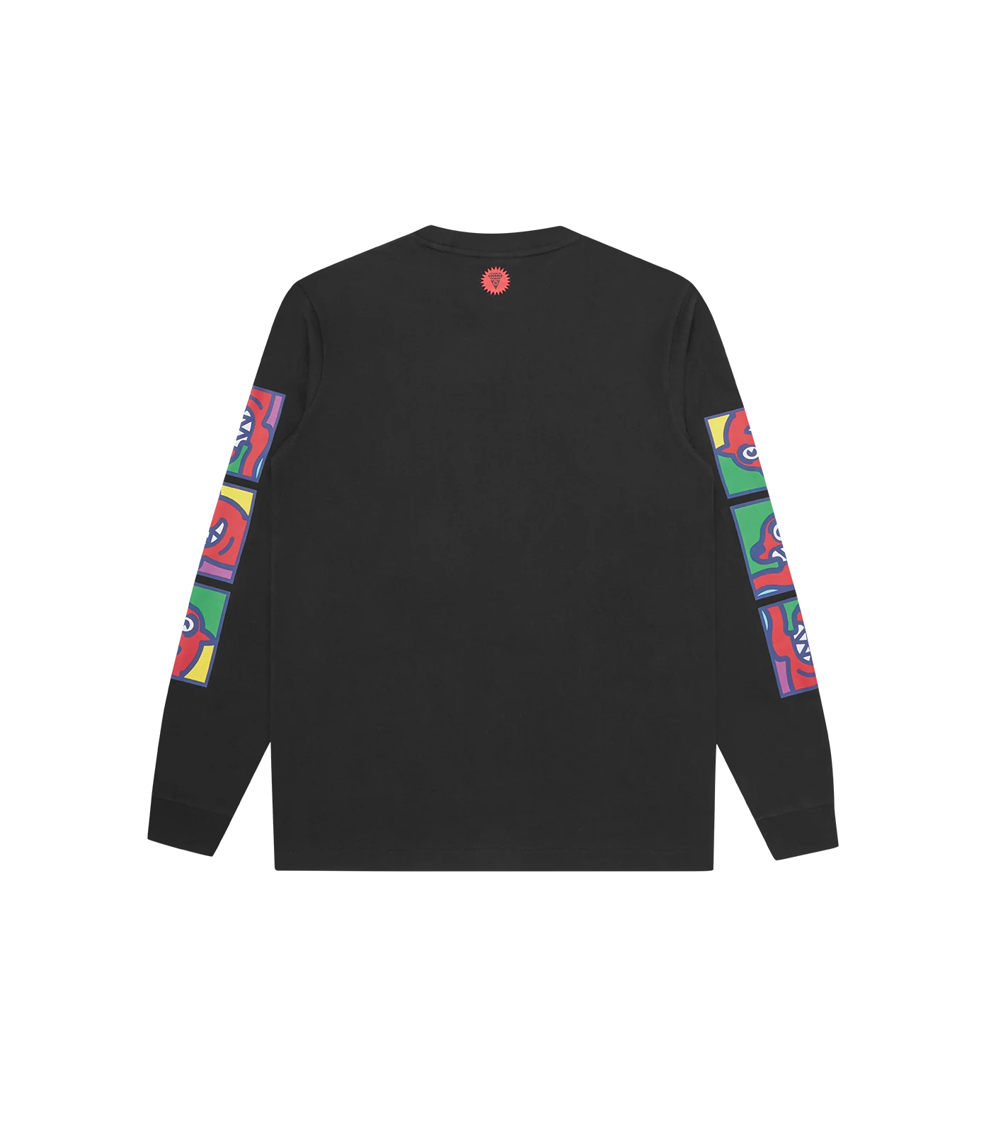 POP ART RUNNING DOG L/S T-SHIRT - BLACK - Image 2