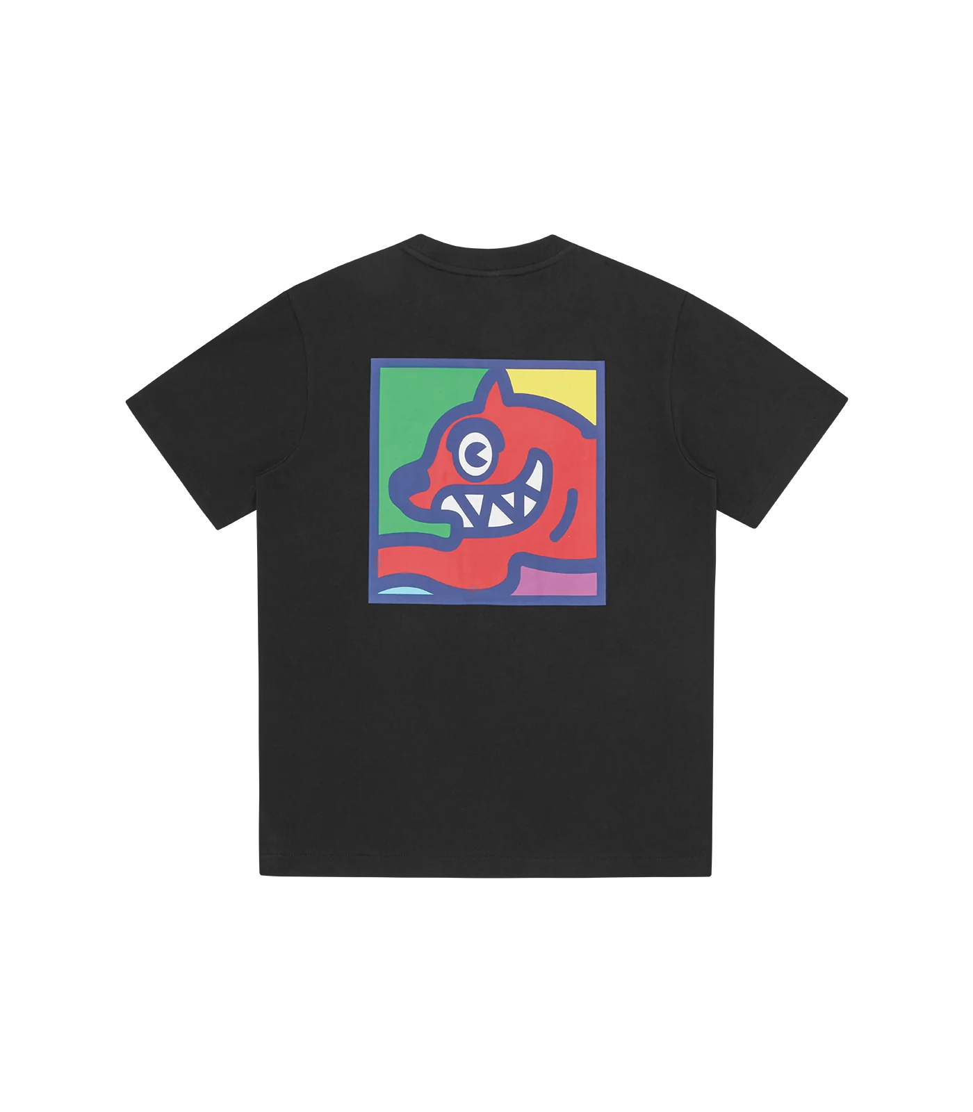 POP ART RUNNING DOG T-SHIRT - BLACK - Image 2