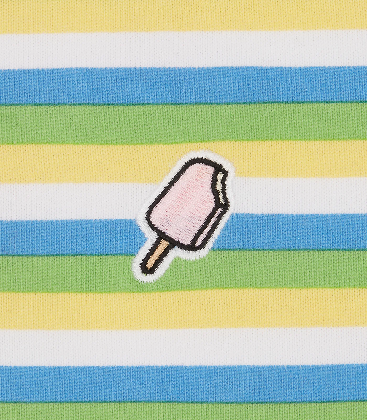POPSICLE STRIPED CROPPED RUGBY SHIRT - MULTI - Image 5