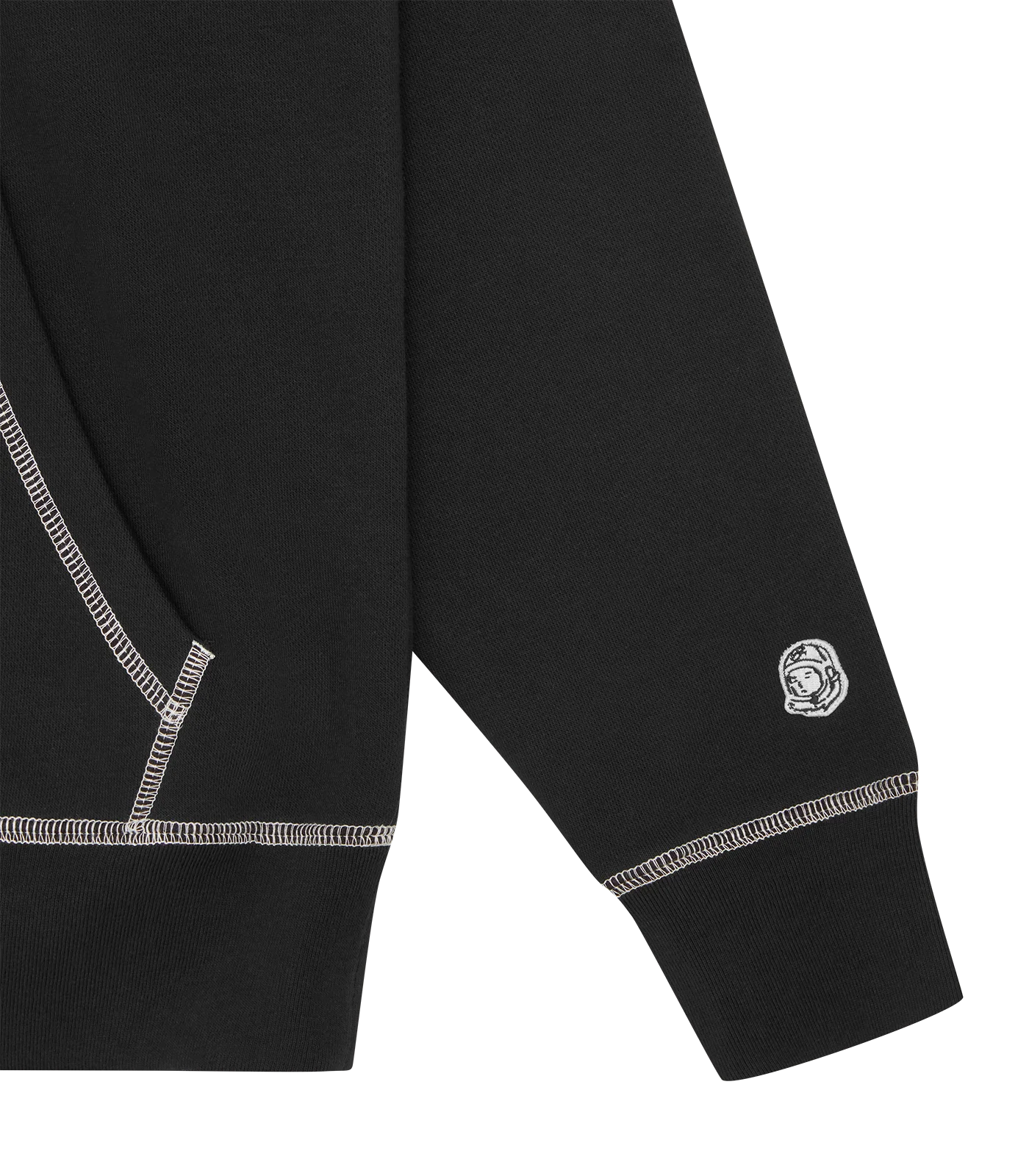 SMALL ARCH LOGO CONTRAST STITCH POPOVER - BLACK - Image 4