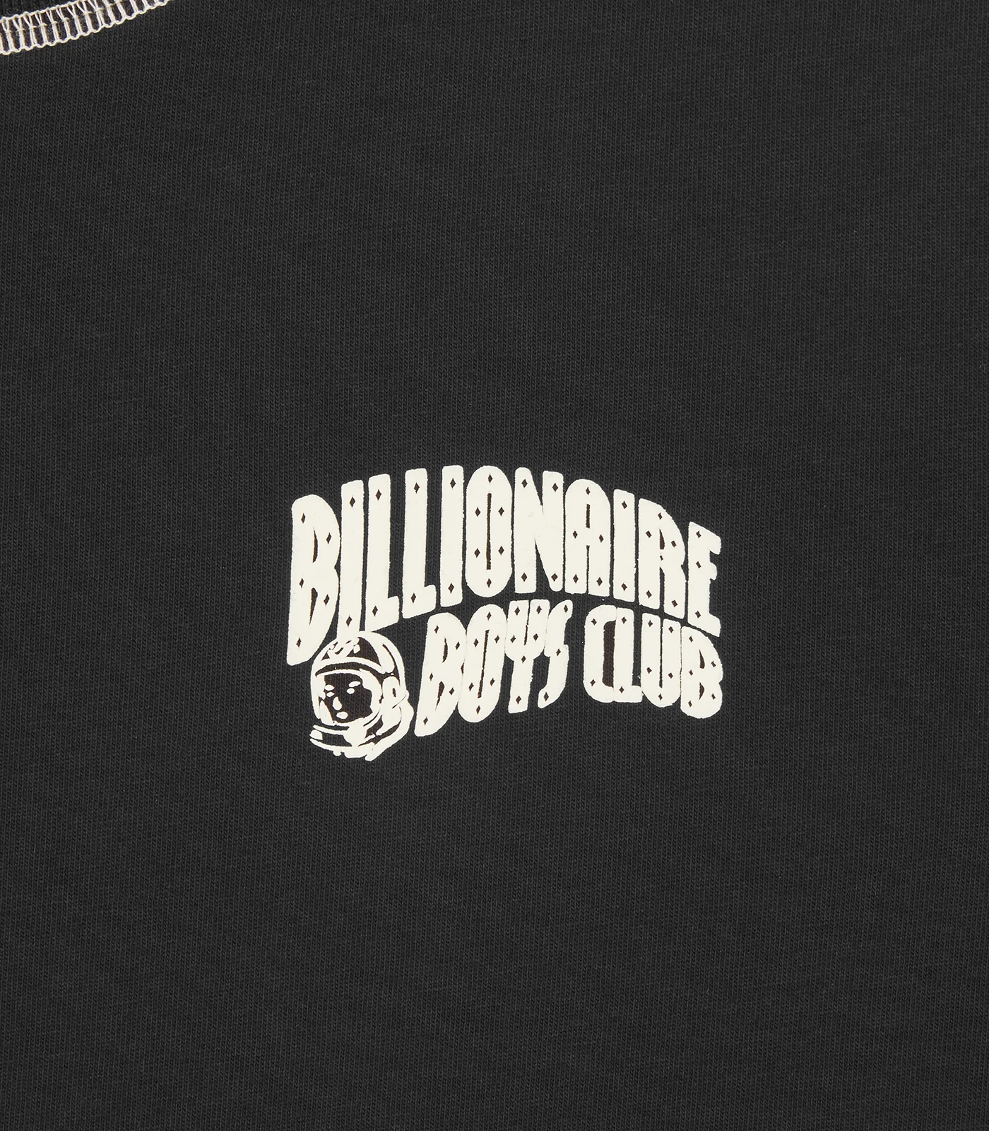 SMALL ARCH LOGO CONTRAST STITCH T-SHIRT - BLACK - Image 3