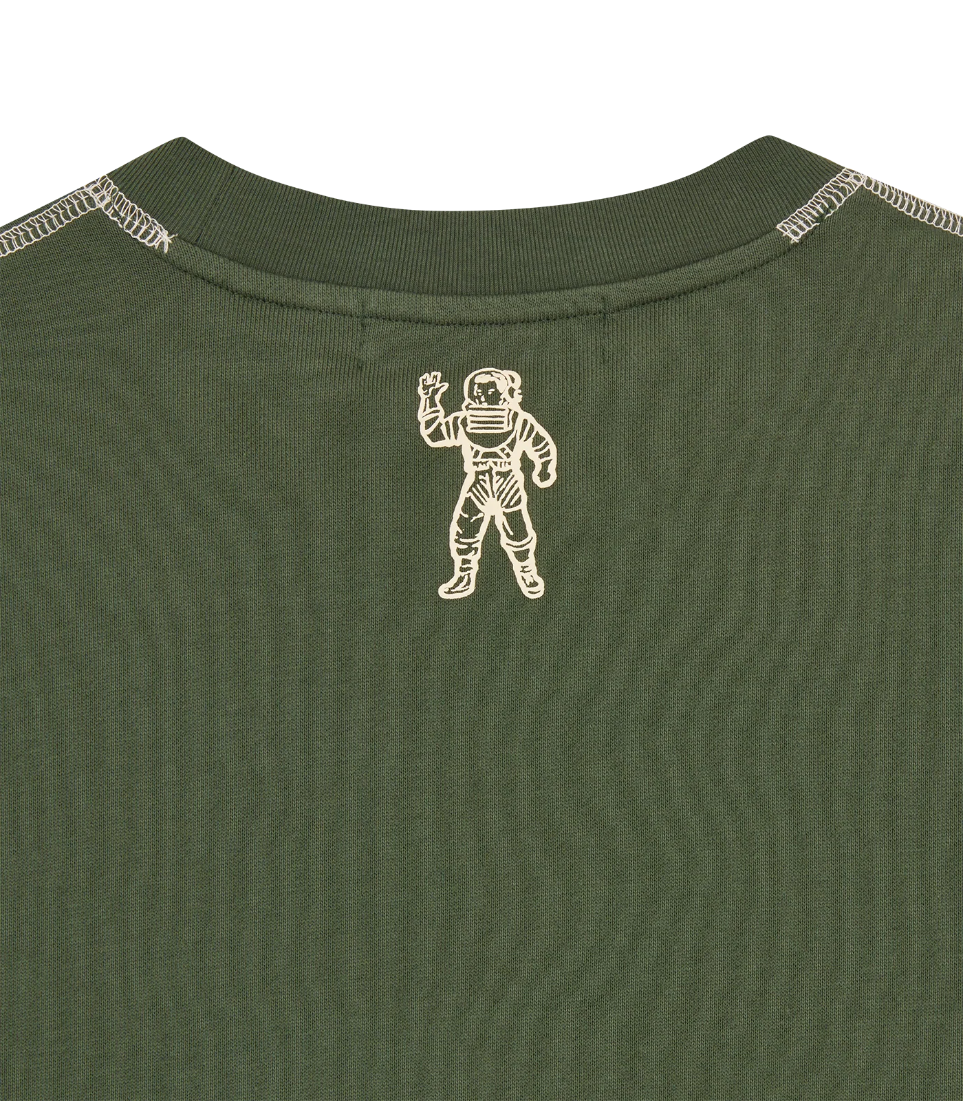 SMALL ARCH LOGO CONTRAST STITCH CREWNECK - GREEN - Image 5