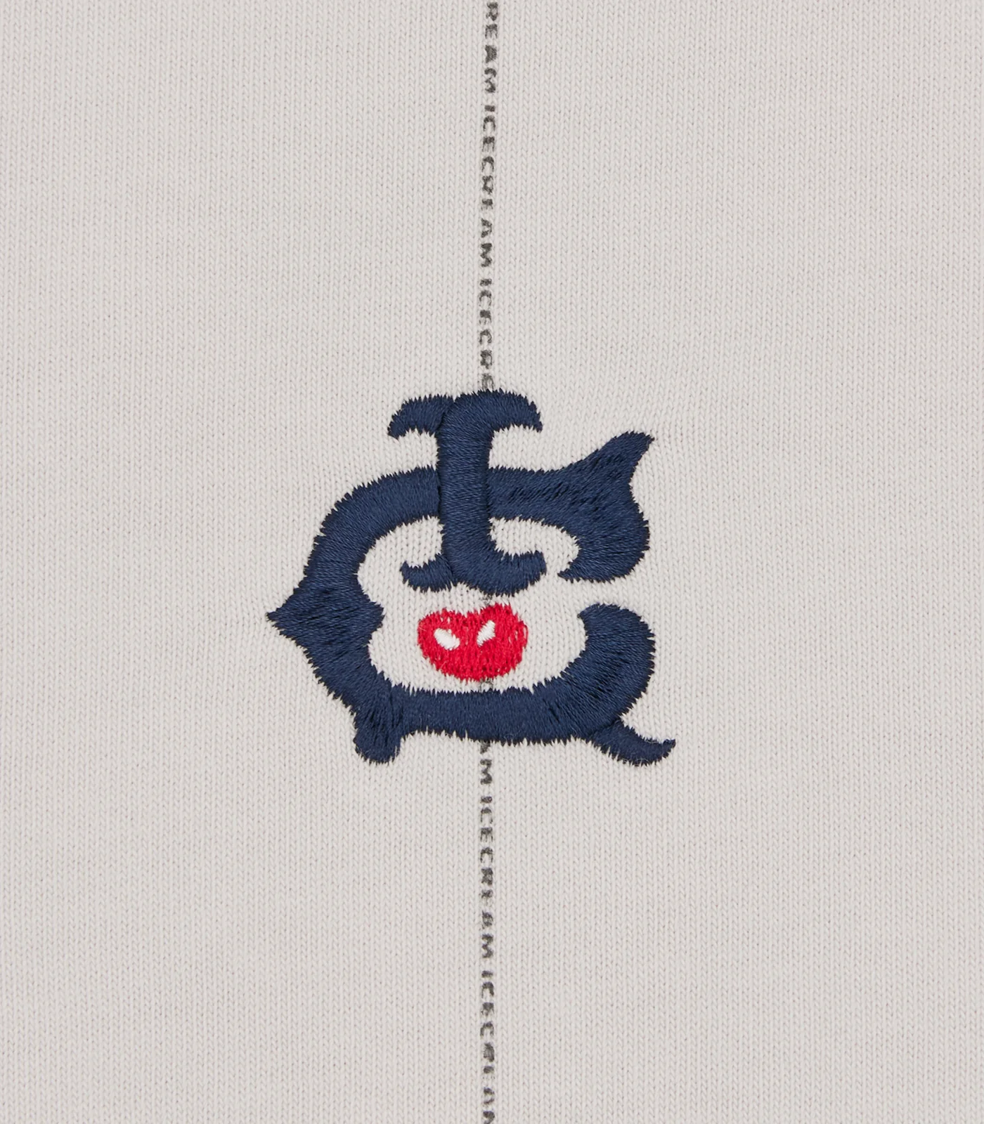 RAGLAN PINSTRIPE POLO SHIRT - OFF WHITE - Image 3