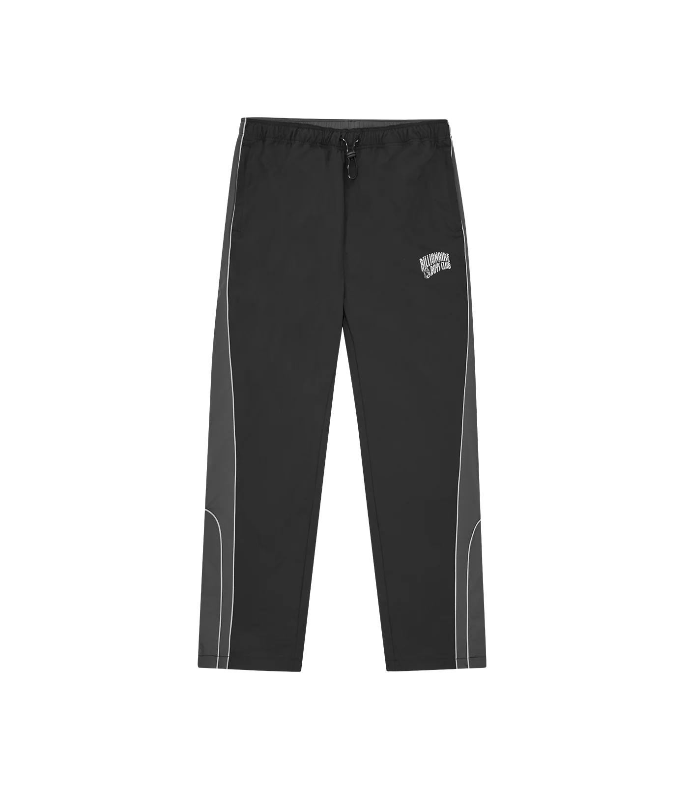 REFLECTIVE ARCH LOGO TRACK PANTS - BLACK