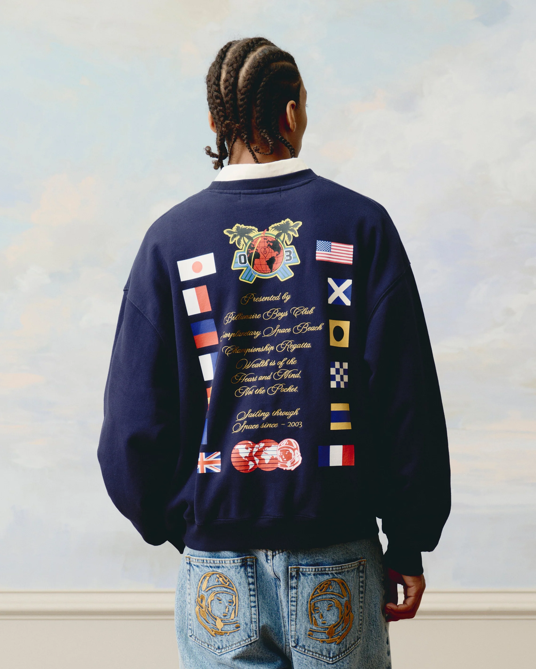 REGATTA CREWNECK - NAVY - Image 3