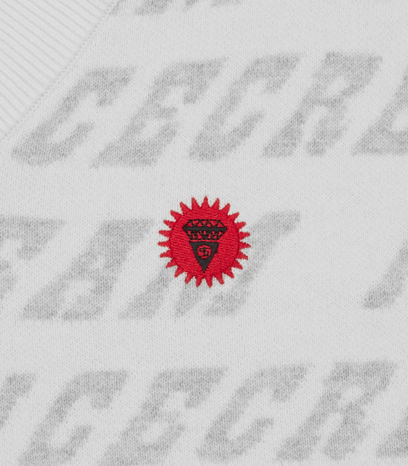 REPEAT LOGO KNITTED VEST - GREY - Image 4